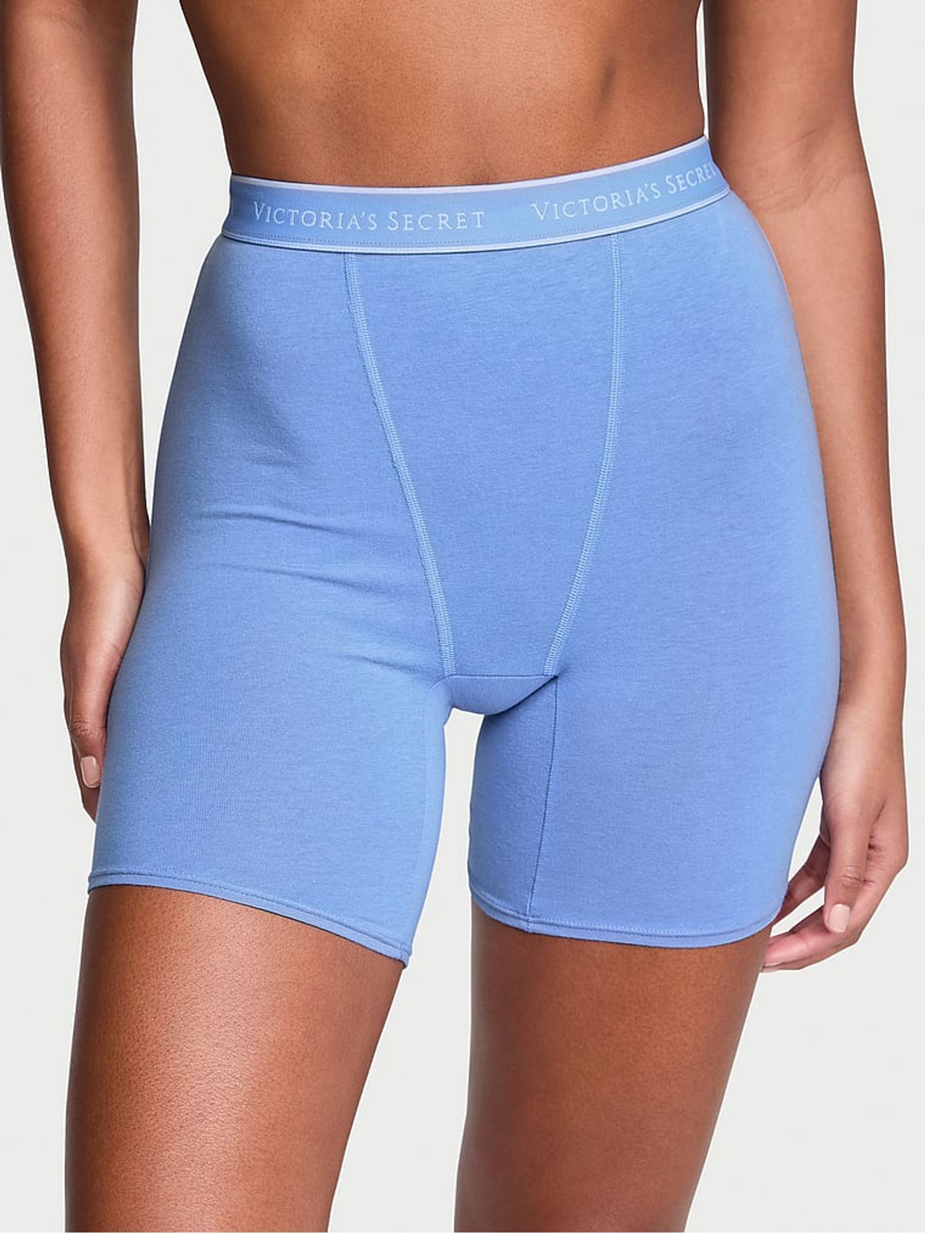 Blue Bonnet Logo Cotton High Waist Boxer Brief Knickers - Image 1 of 3