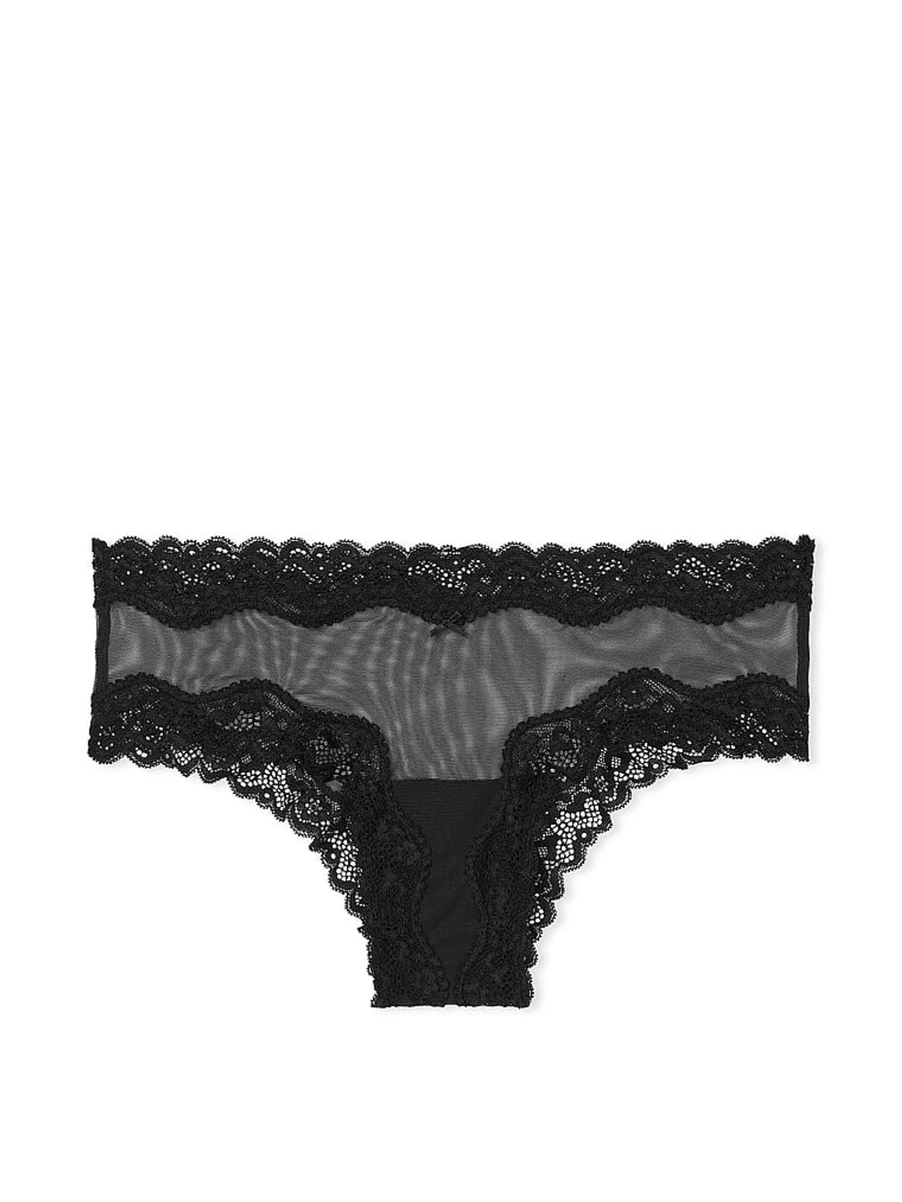 Black Mesh Cheeky Knickers - Image 3 of 3