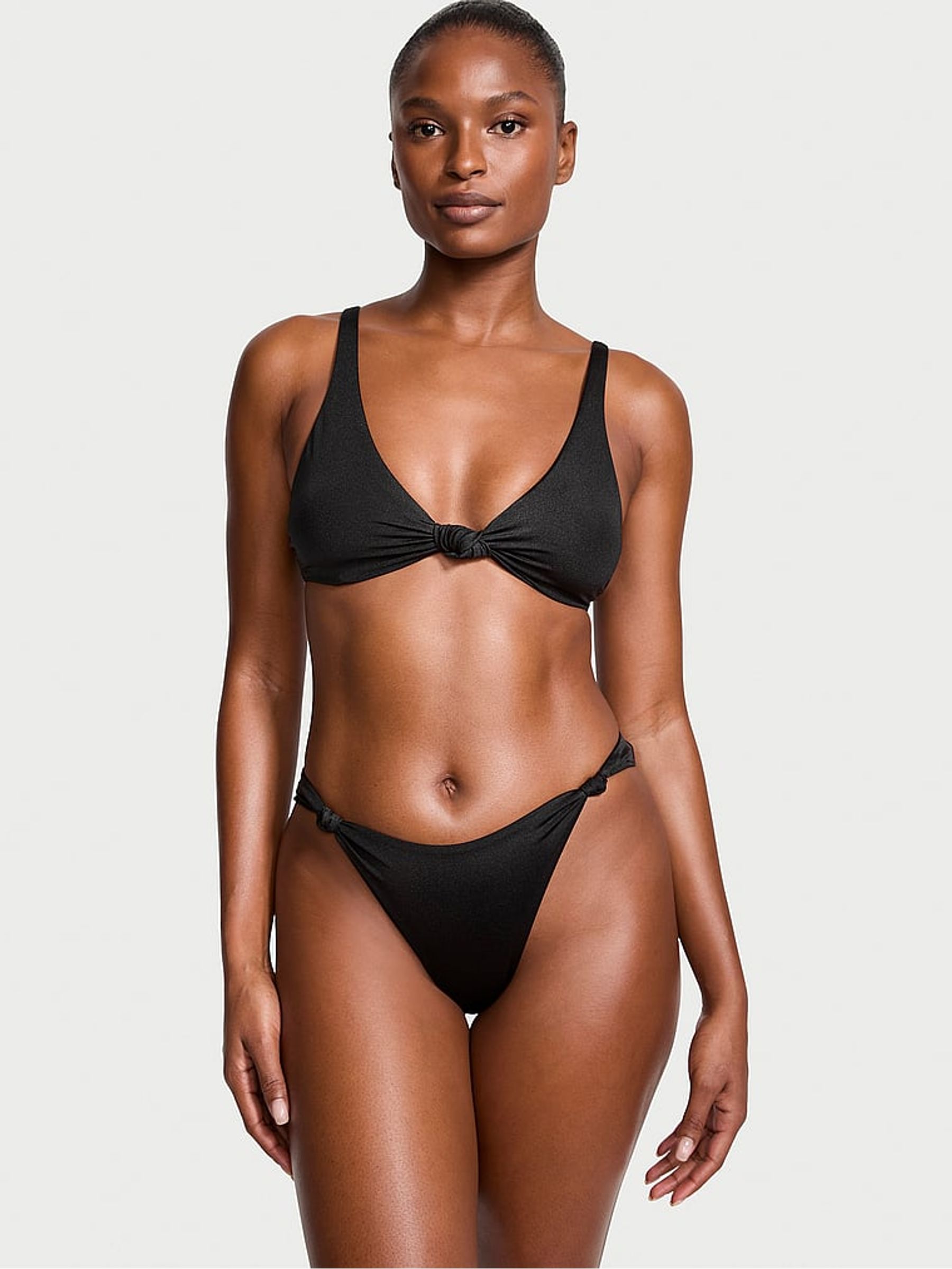 Nero Black High Leg Swim Bikini Bottom - Image 1 of 3