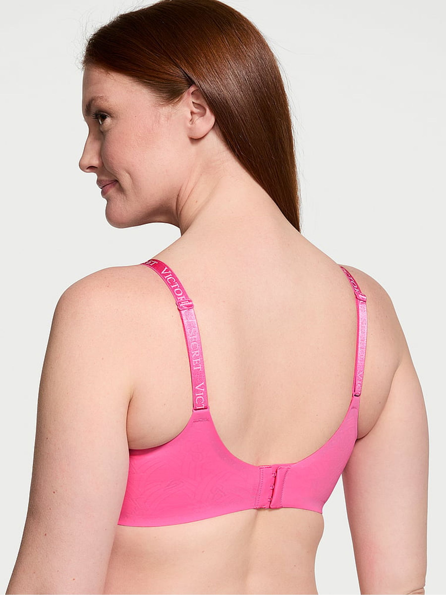 Hollywood Pink Silicone Lightly Lined Lounge Bralette - Image 2 of 3