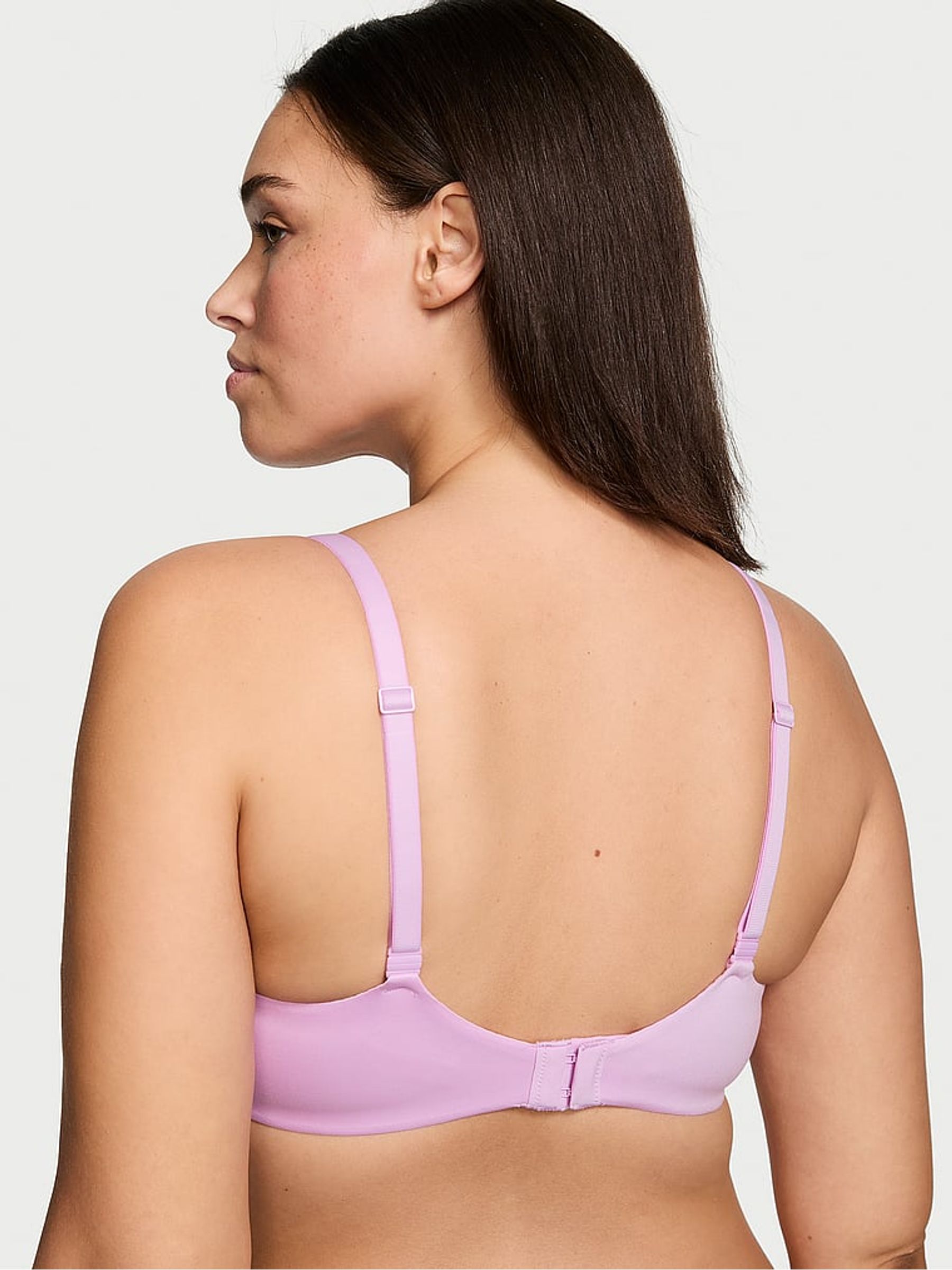Violet Sugar Purple Vintage Lace Trim Demi Bra - Image 2 of 3