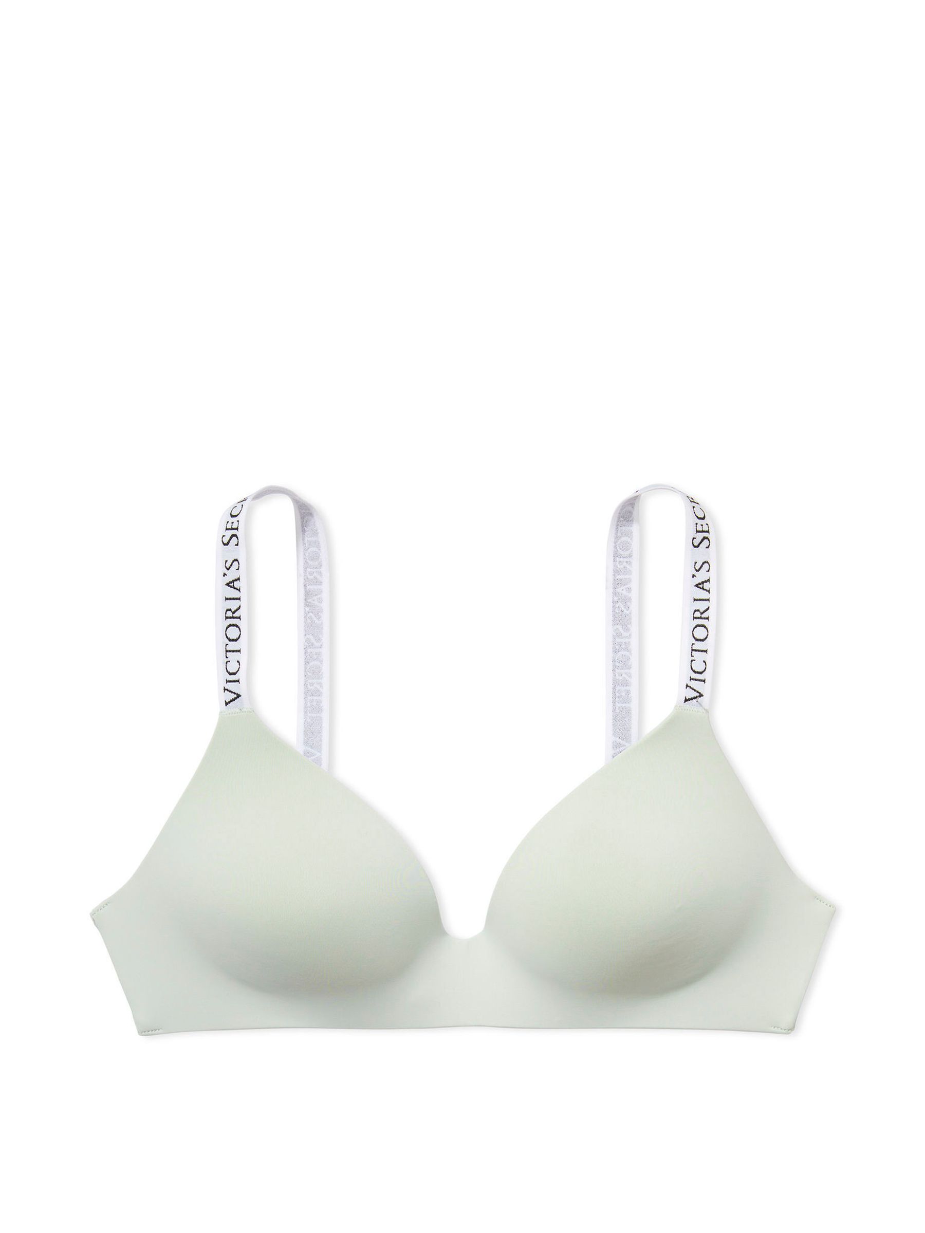 Pale Sky Grey Logo Non Wired Lightly Lined Bra - Image 3 of 3