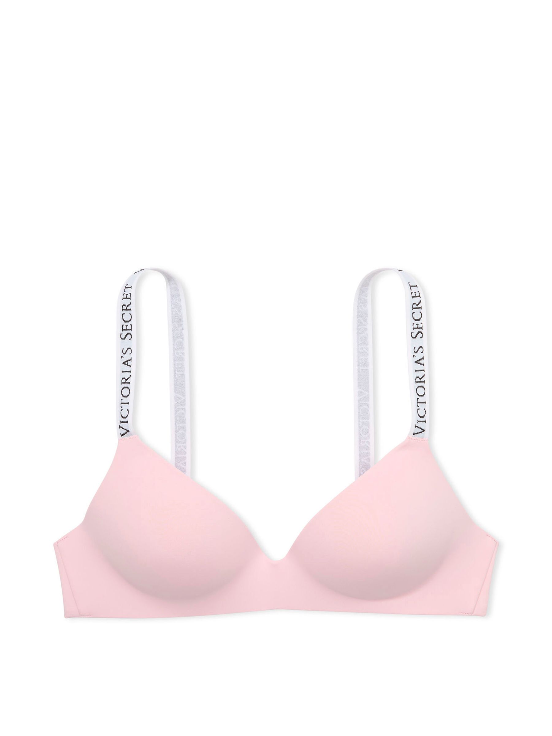 Pretty Blossom Pink and White Non Wired Lightly Lined Bra