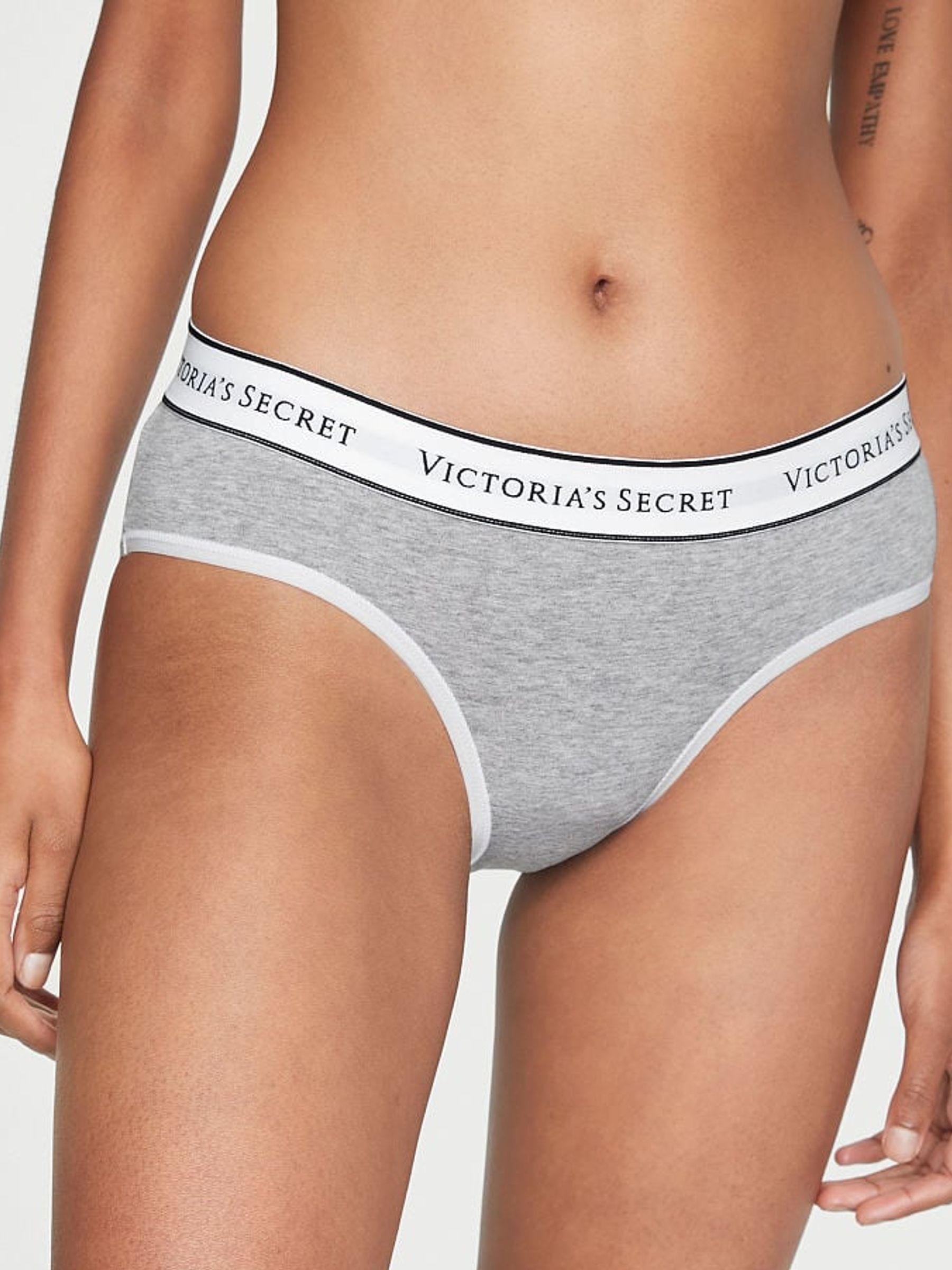 BlackWhiteGreyNude Hipster Logo 4 Pack Knickers - Image 3 of 4