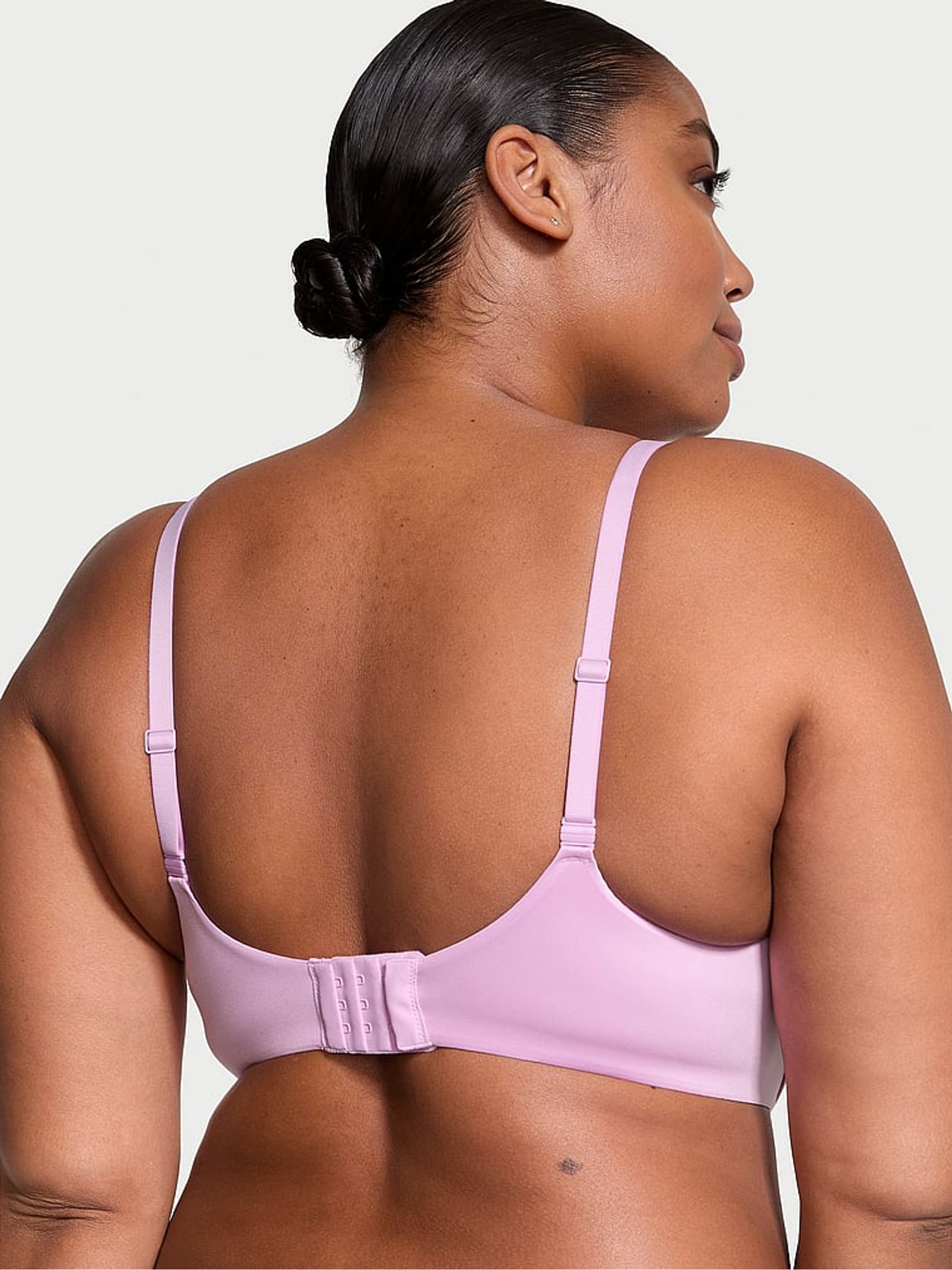 Violet Sugar Purple Vintage Lace Trim Full Cup Bra - Image 2 of 3