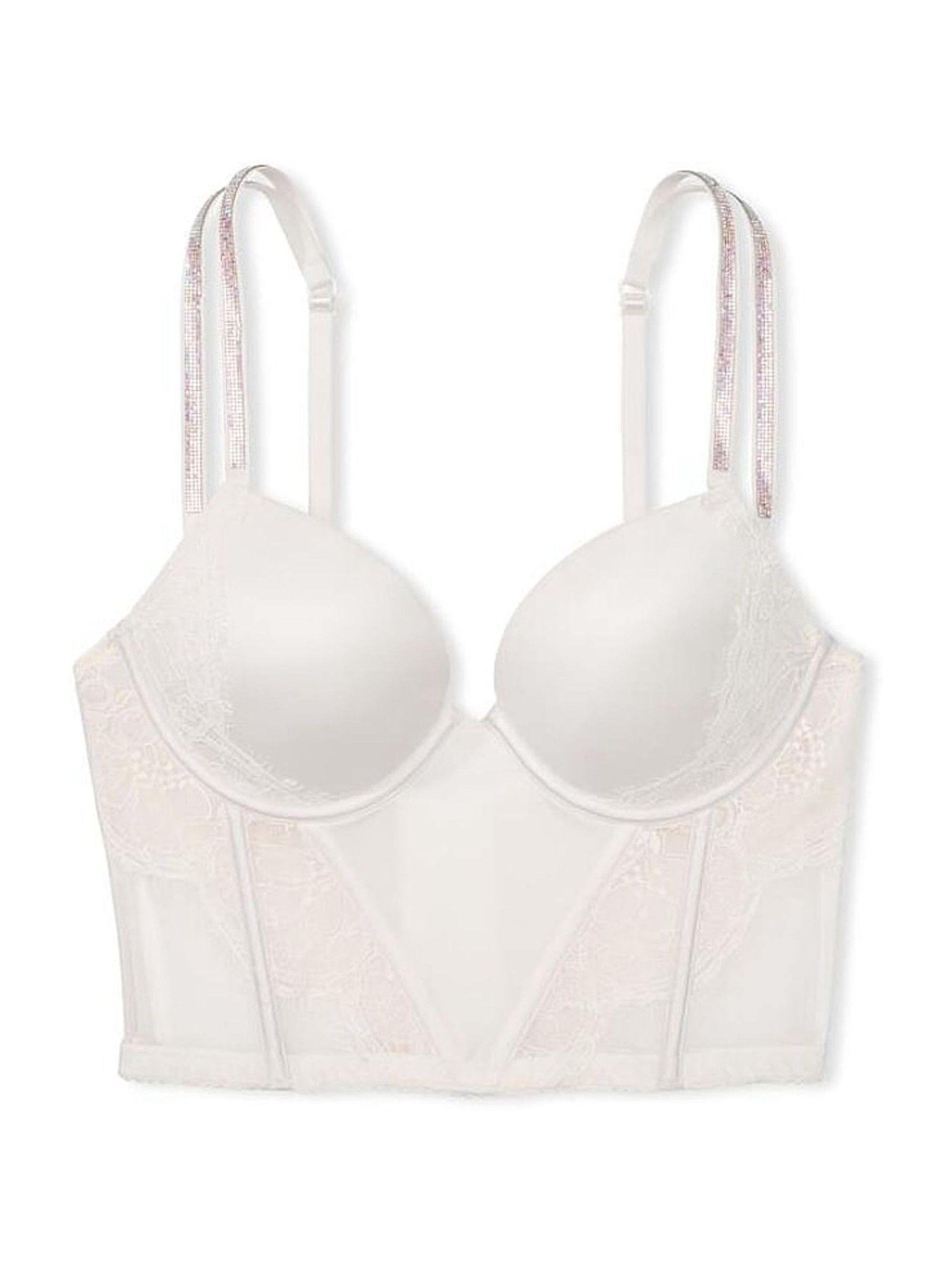 Coconut White Double Shine Strap Bra Top - Image 3 of 3