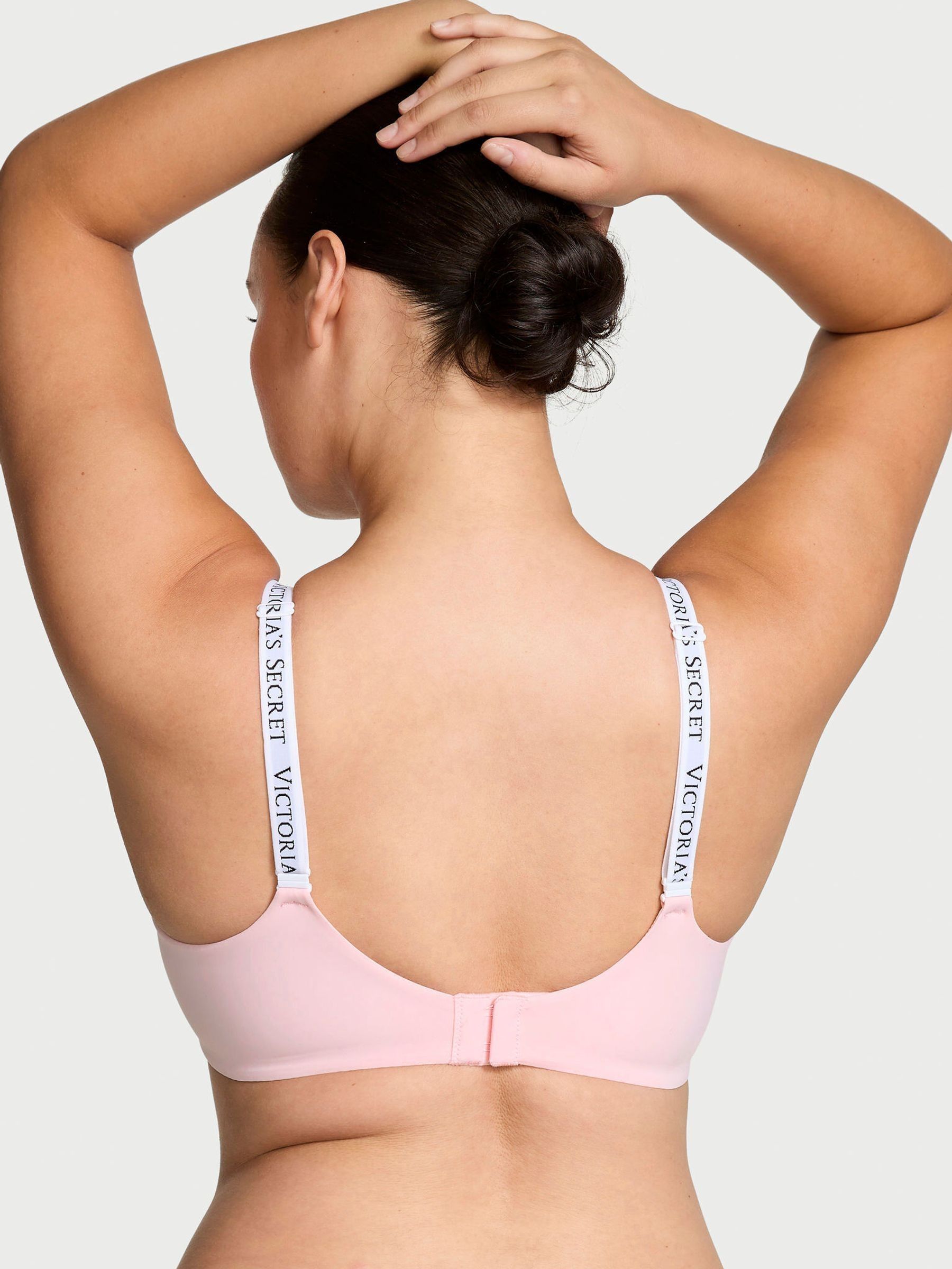 Pretty Blossom Pink and White Demi Lightly Lined Bra - Image 2 of 3