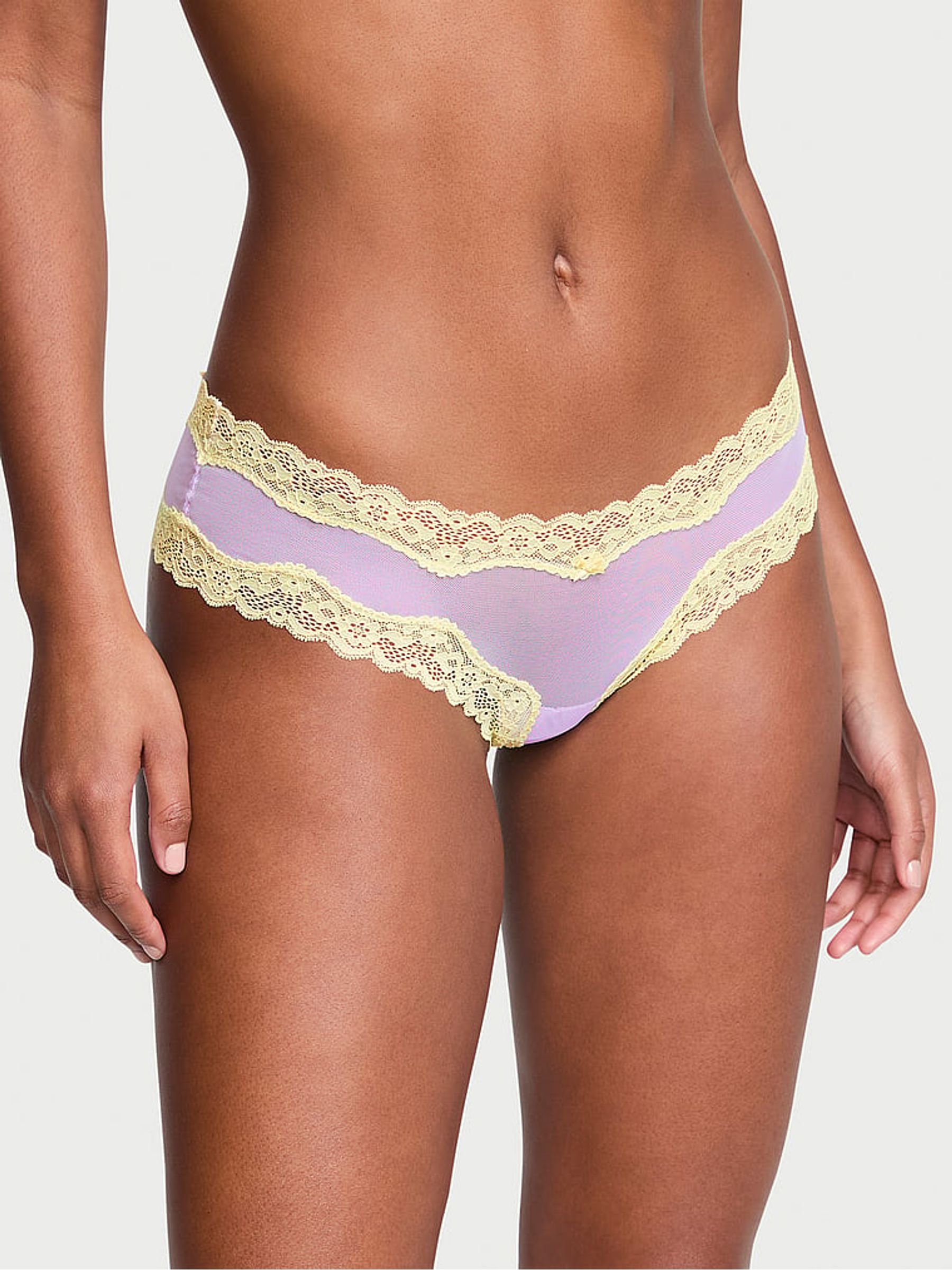 Unicorn Purple Mesh Cheeky Knickers - Image 1 of 3
