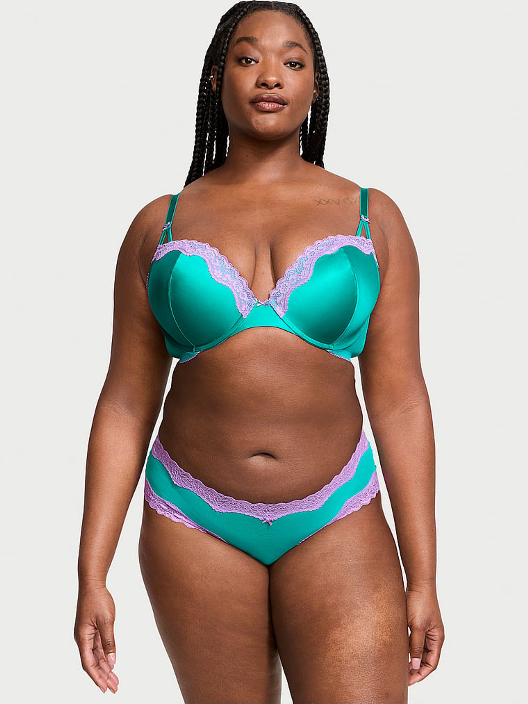 Capri Sea Blue Balcony Bra - Image 1 of 3