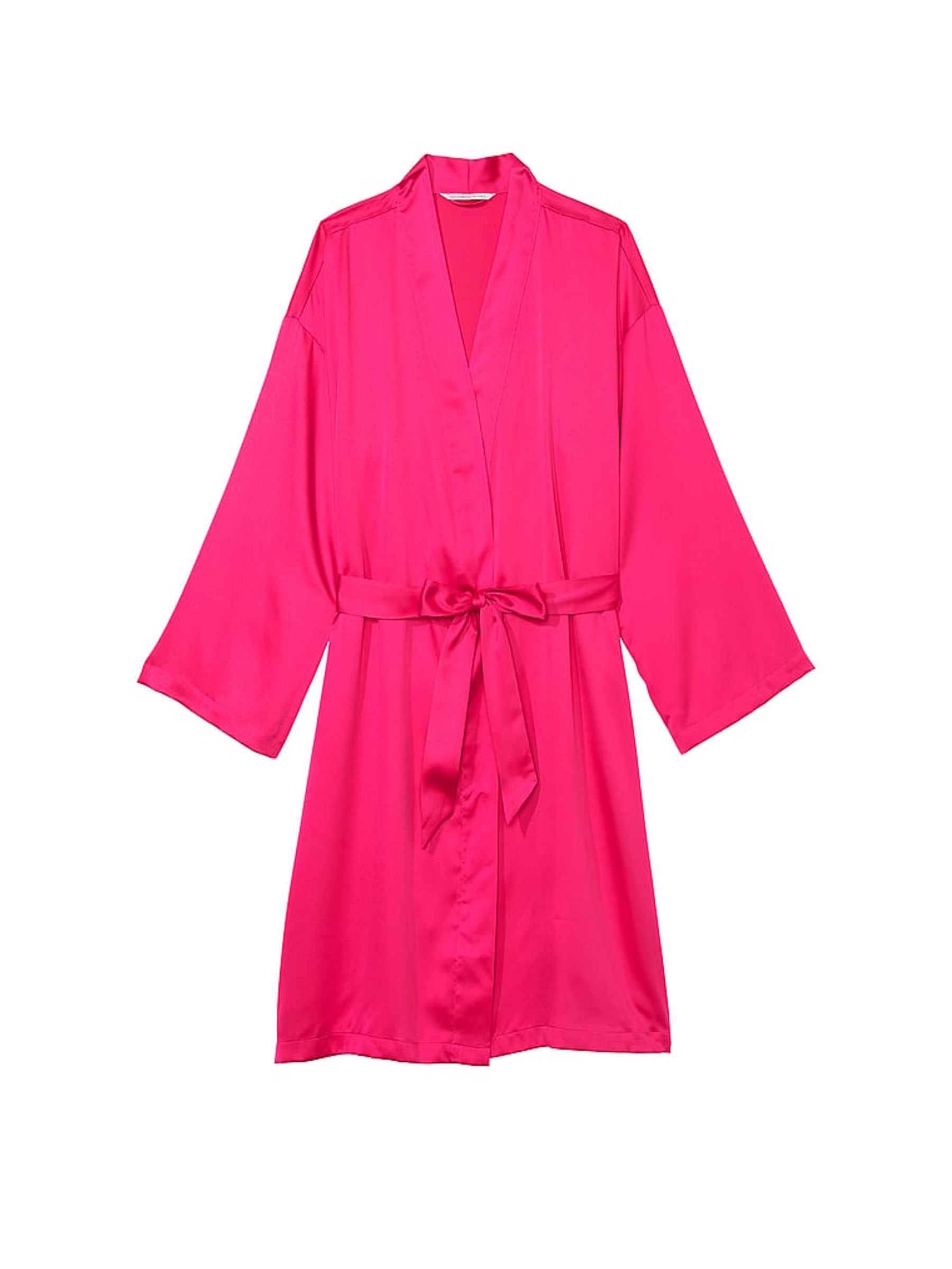 Forever Pink Satin Midi Robe - Image 3 of 3