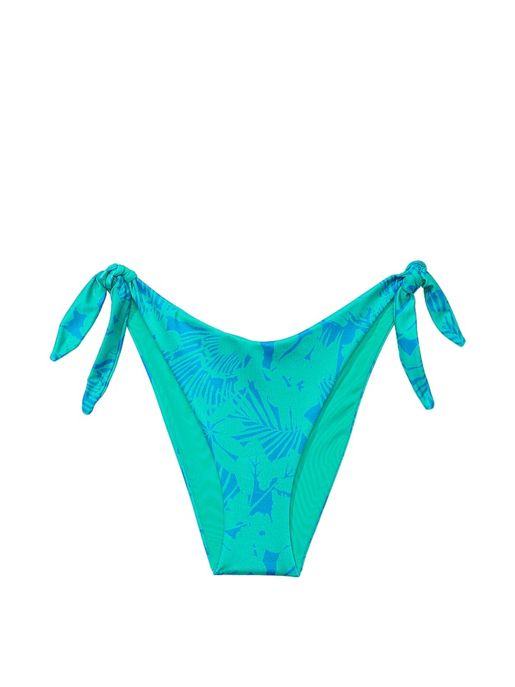 Blue Shells Tie Side High Leg Swim Bikini Bottom - Image 3 of 3