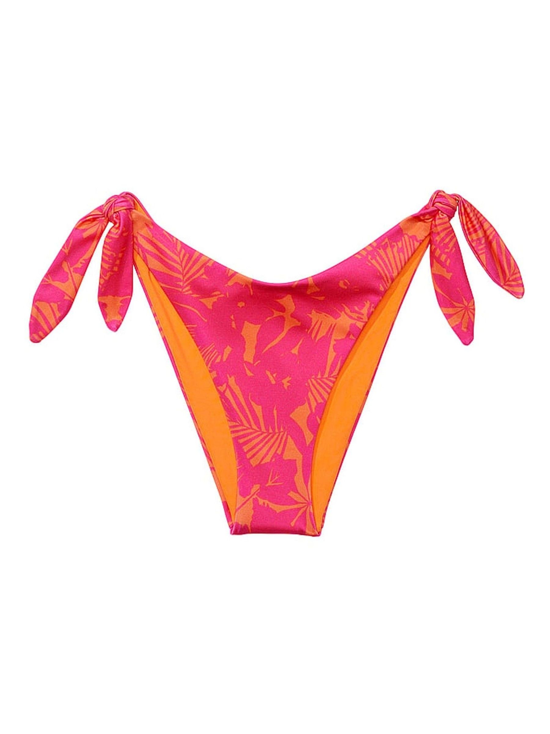 Pink Shells Tie Side High Leg Swim Bikini Bottom - Image 3 of 3