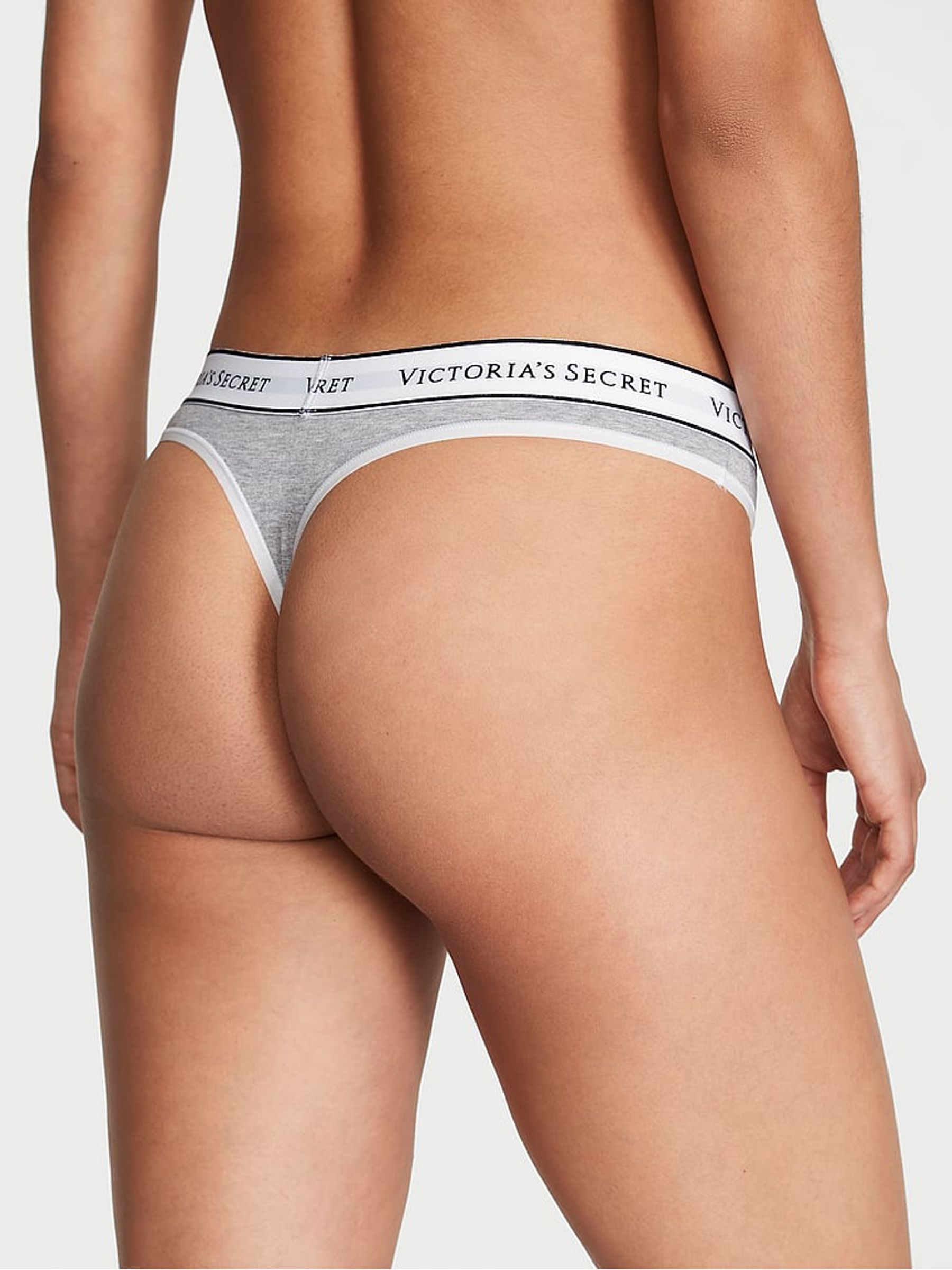 Grey Heather Thong Knickers - Image 2 of 3