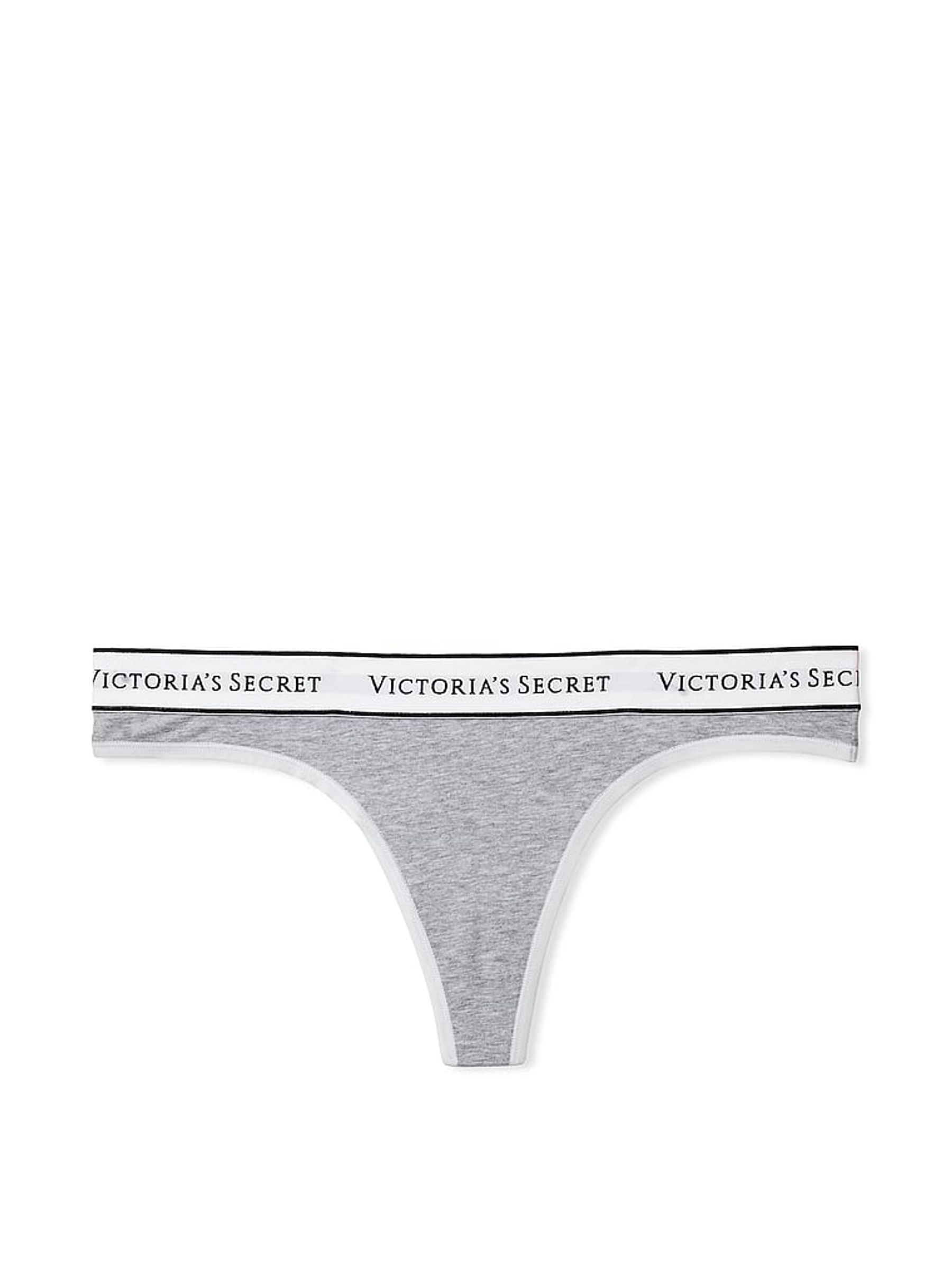 Grey Heather Thong Knickers - Image 3 of 3