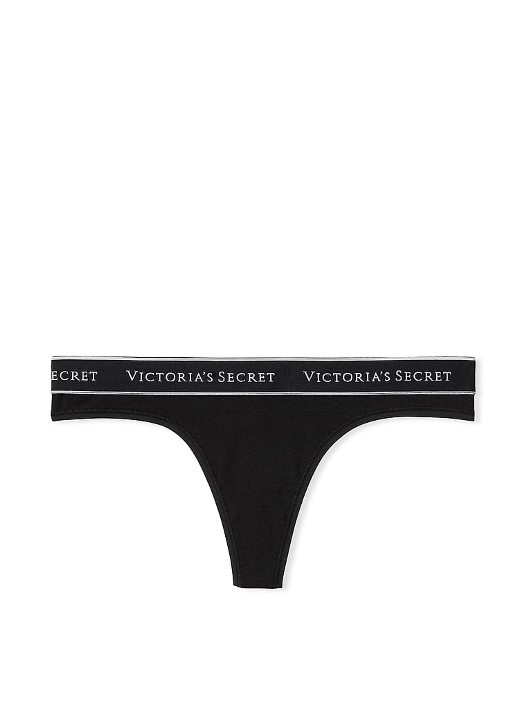 Pure Black Thong Knickers - Image 4 of 4