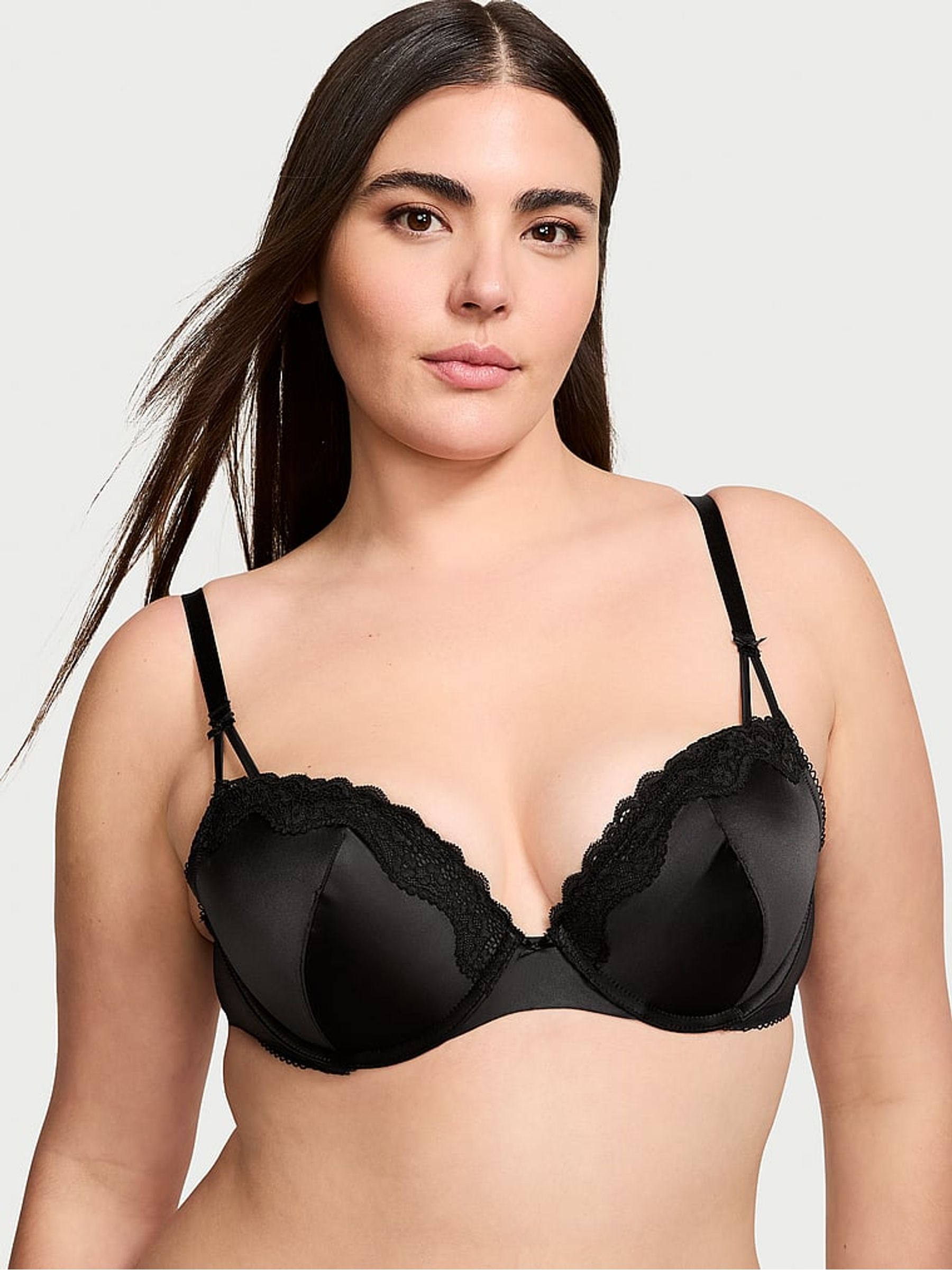 Black Balcony Bra - Image 1 of 4