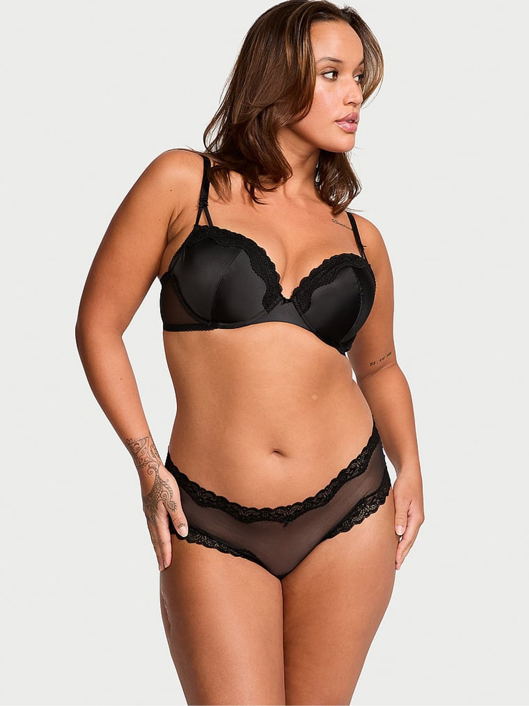 Black Balcony Bra - Image 3 of 4