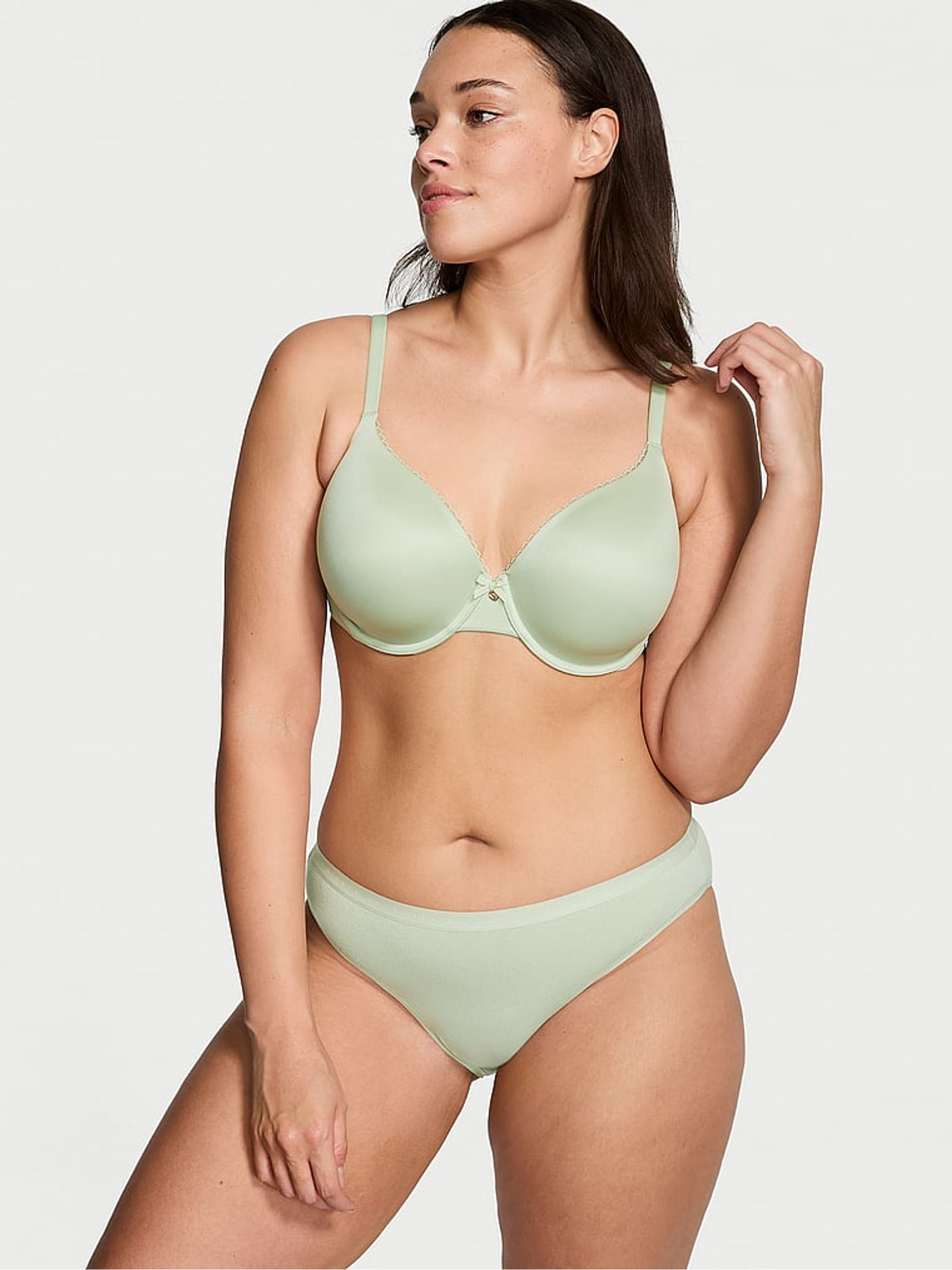 Soft Green Lightly Lined Full Cup Bra - Image 3 of 4