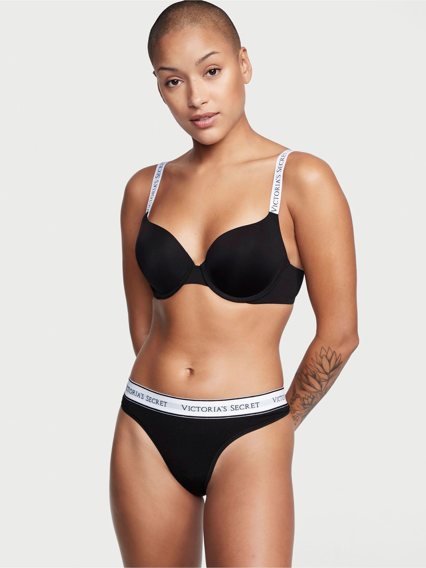 Black Thong Knickers - Image 1 of 3
