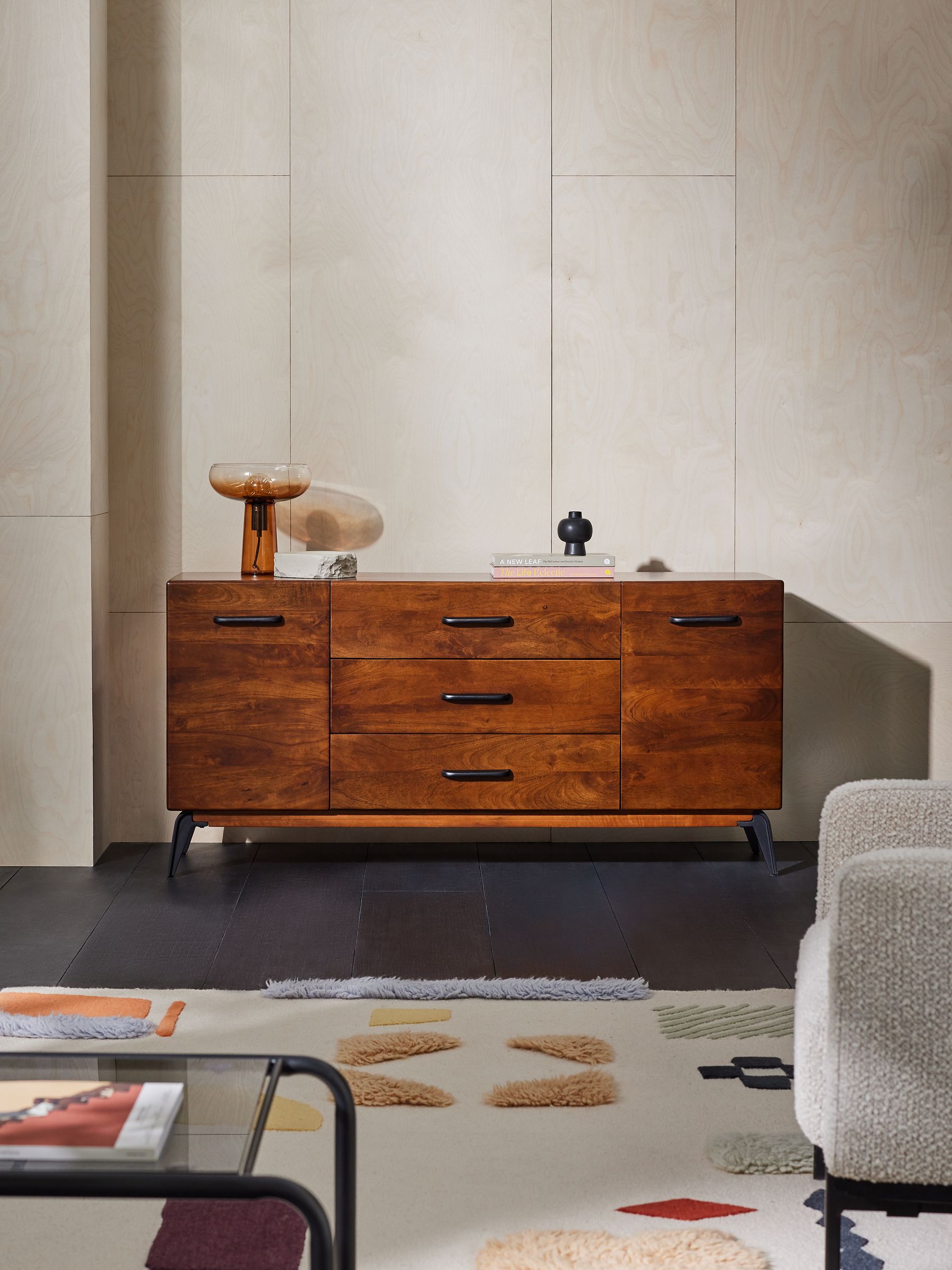 Lucien Large Sideboard in Dark Mango Wood - Image 1 of 2