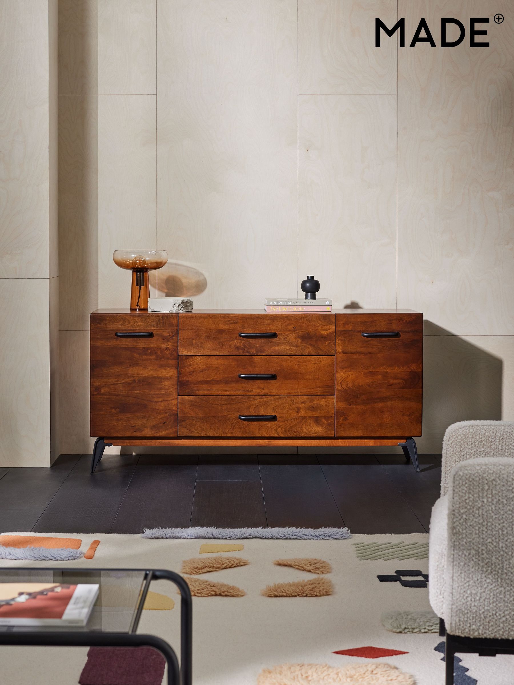 Lucien Large Sideboard in Dark Mango Wood - Image 4 of 13