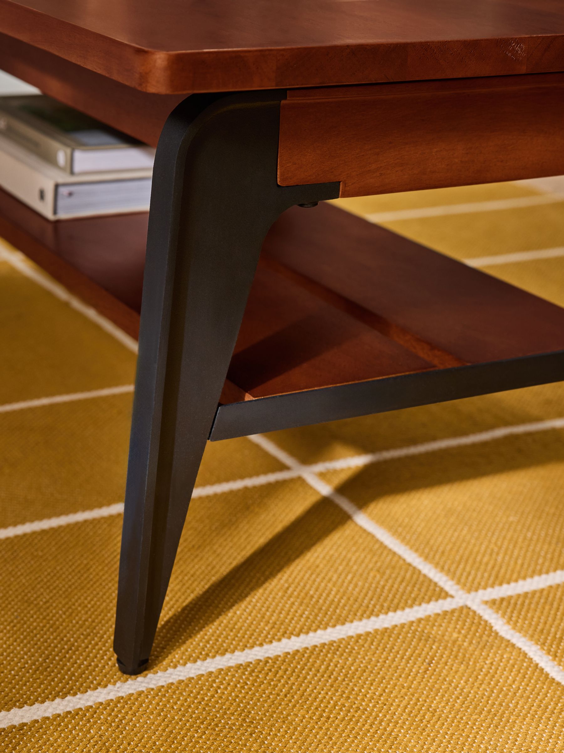 Lucien Rectangular Coffee Table in Dark Mango Wood - Image 3 of 4
