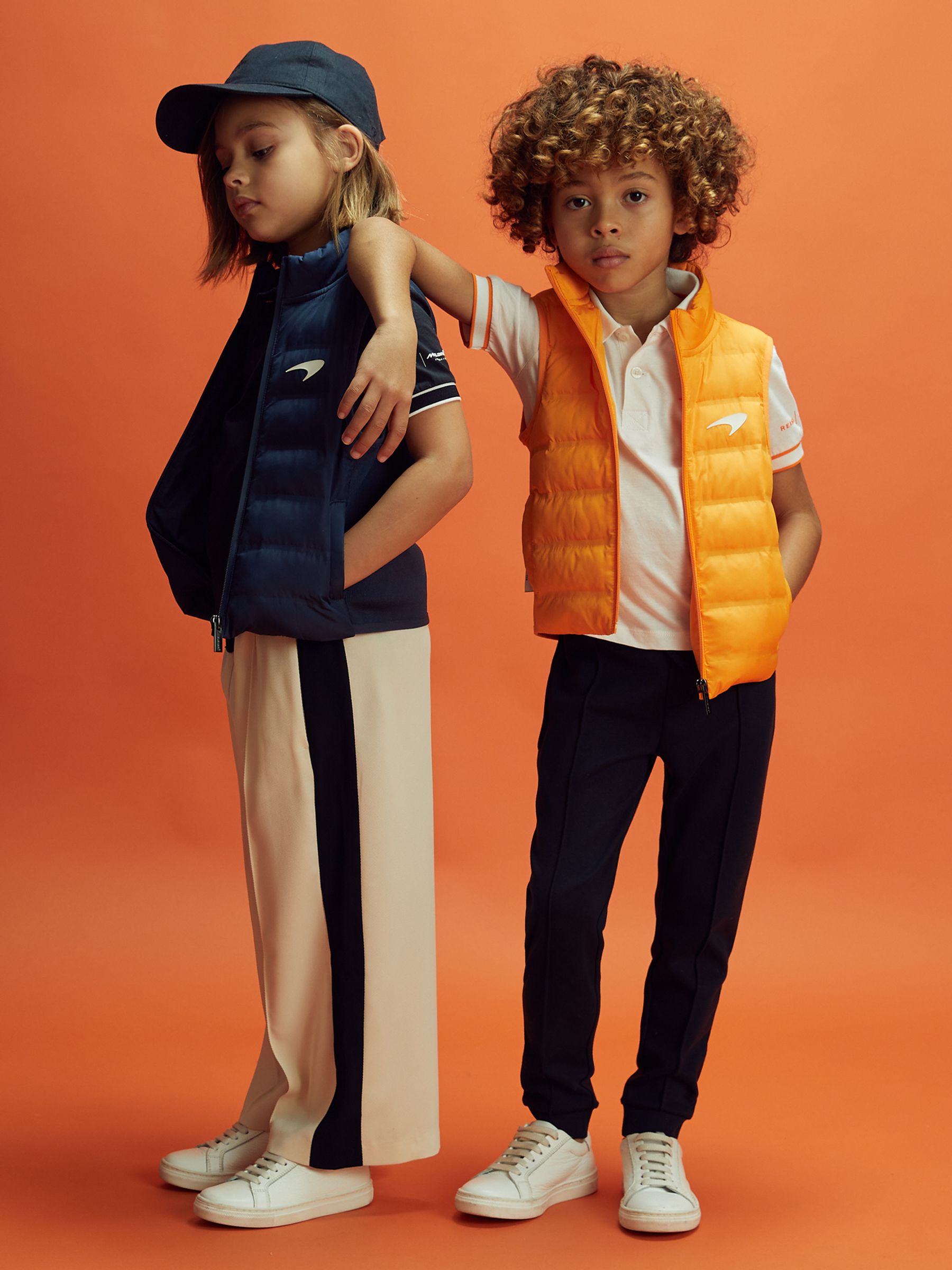 13-14 yrs McLaren F1 Hybrid Quilt and Knit Gilet in Airforce Blue - Image 1 of 12 13-14 yrs McLaren F1 Hybrid Quilt and Knit Gilet in Airforce Blue - Image 1 of 12