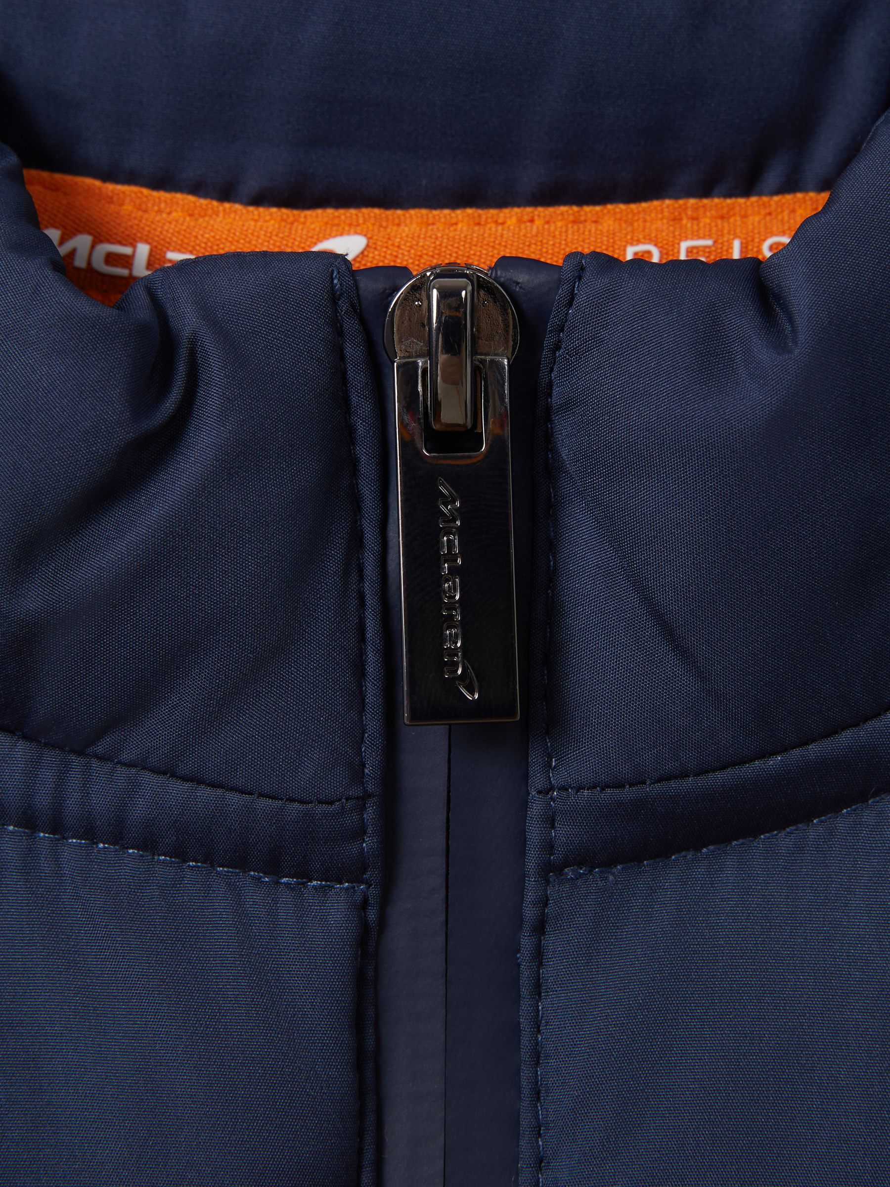 13-14 yrs McLaren F1 Hybrid Quilt and Knit Gilet in Airforce Blue - Image 11 of 12