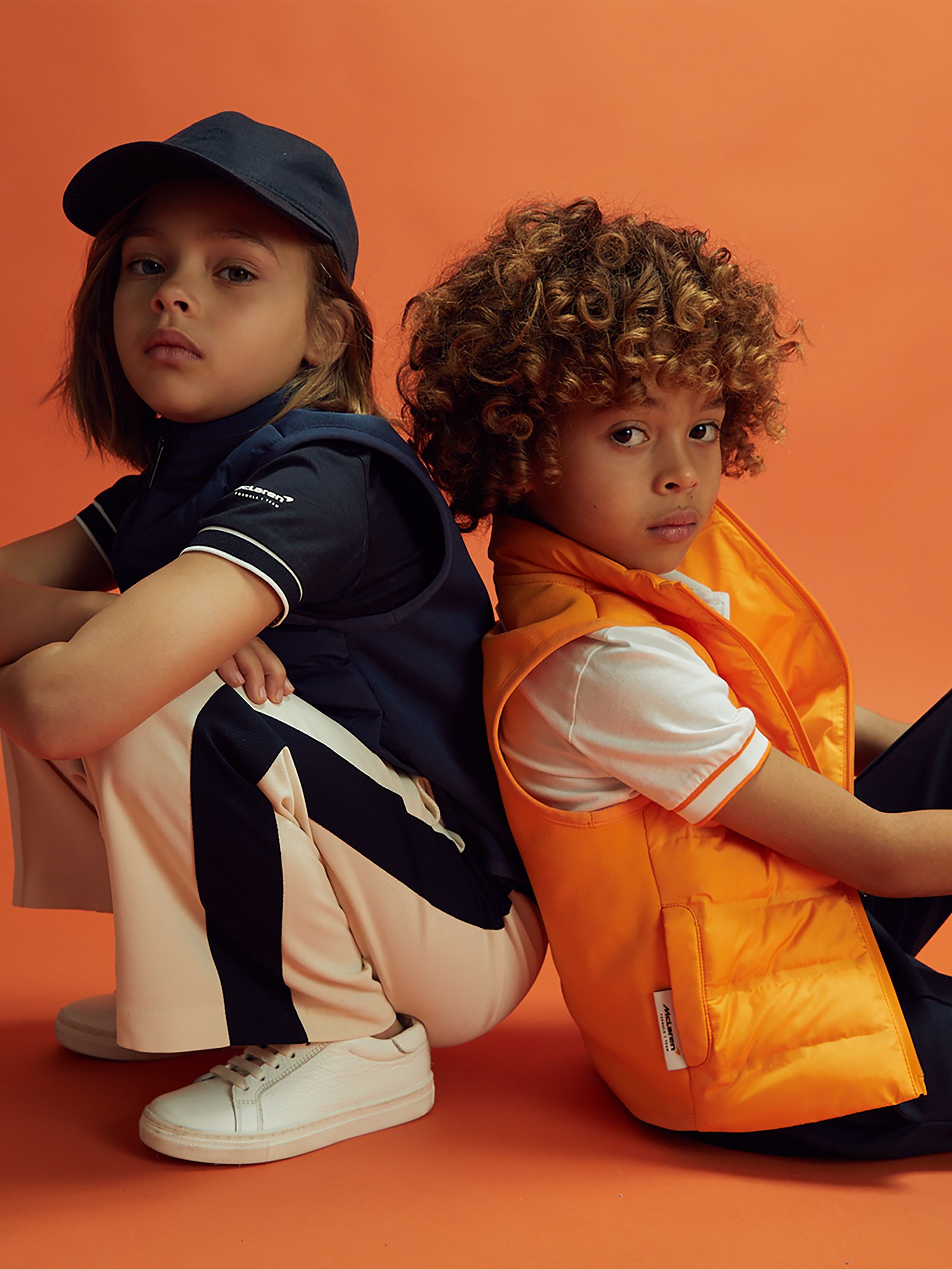 13-14 yrs McLaren F1 Hybrid Quilt and Knit Gilet in Papaya - Image 1 of 12