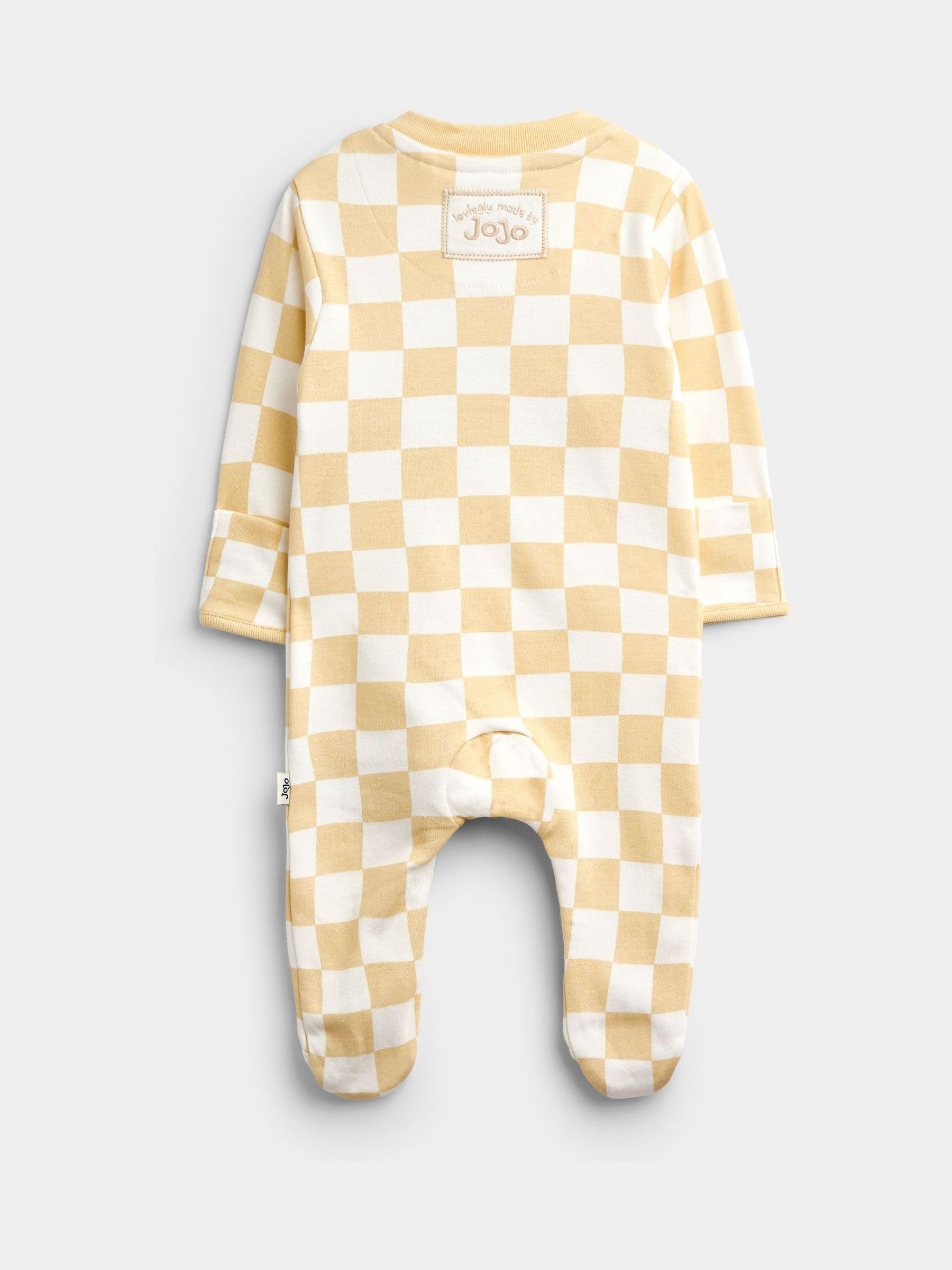 Natural Croissant Appliqué Zip Sleepsuit - Image 2 of 4 Natural Croissant Appliqué Zip Sleepsuit - Image 2 of 4