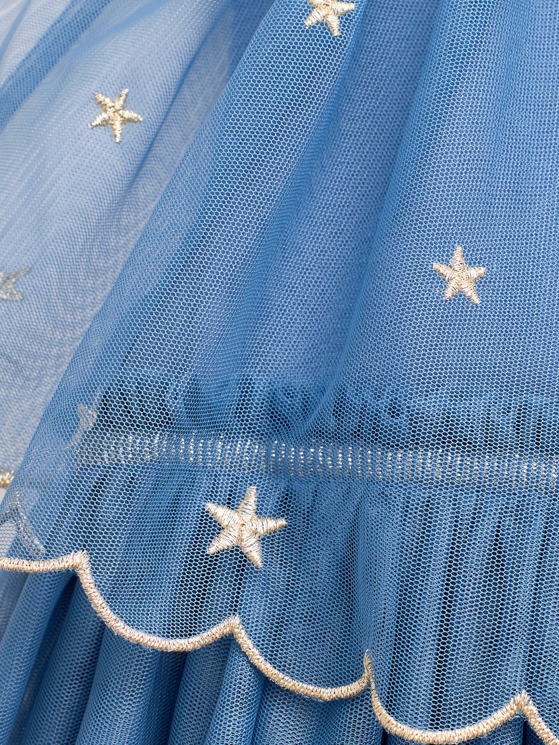Blue Fairy & Star Appliqué Tulle Dress & Cape - Image 11 of 11