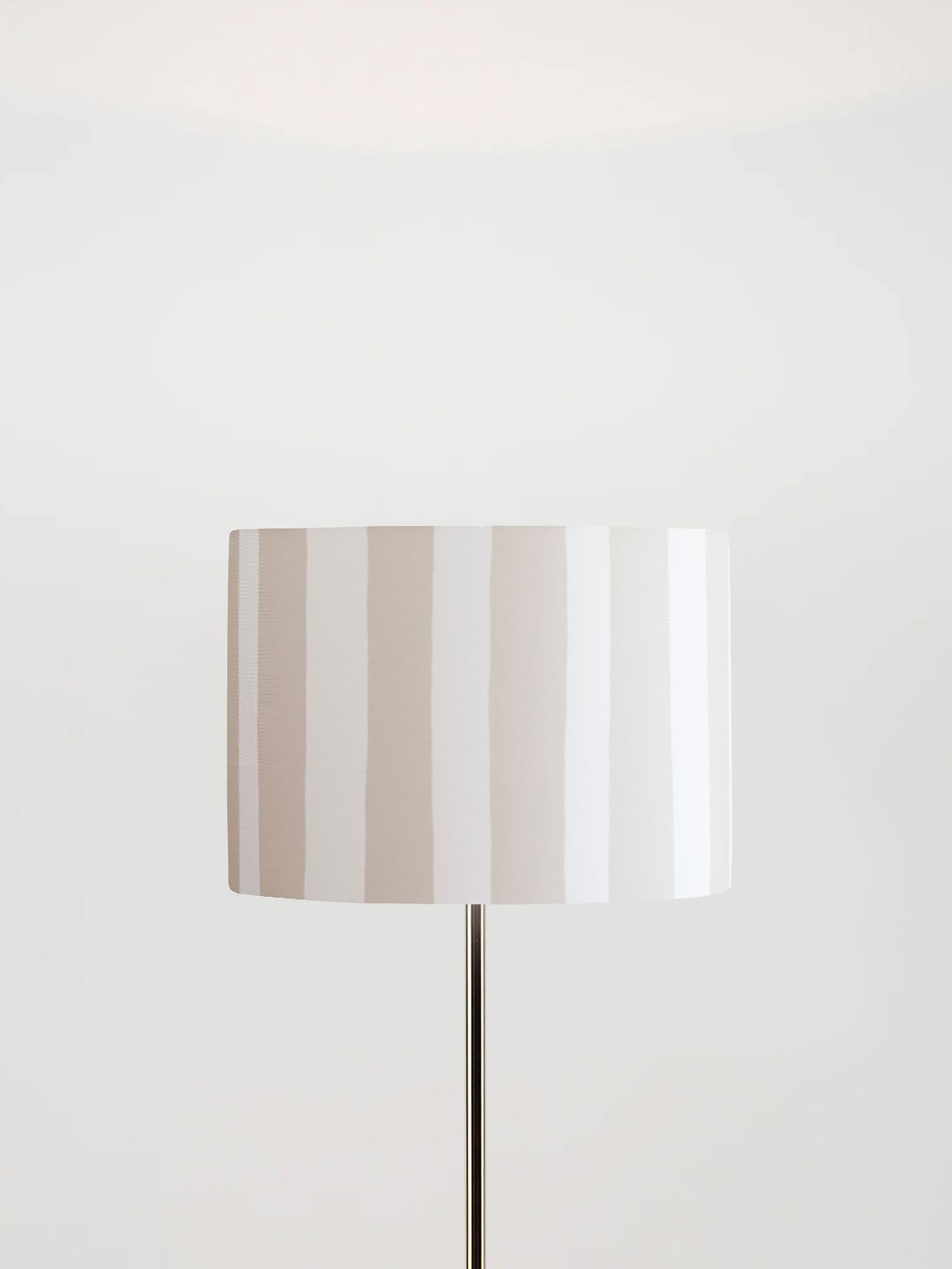 Houseof. Cream Small Stripe Print Ceiling Light - Image 2 of 4