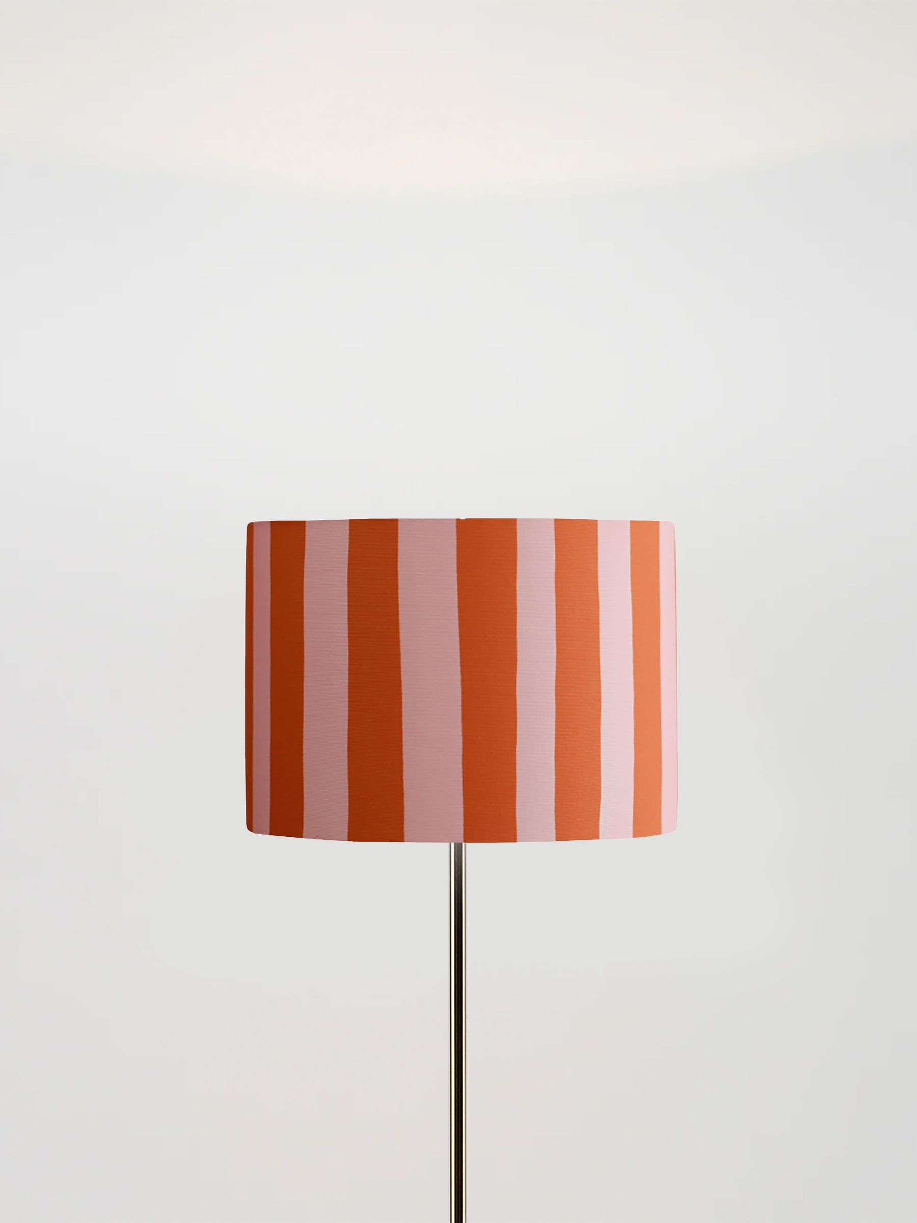 Houseof. Pink Small Stripe Print Ceiling Light - Image 4 of 4