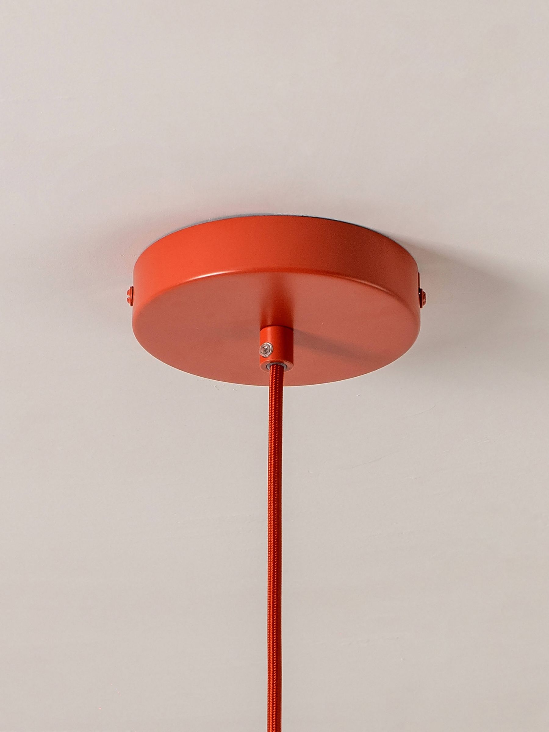 Houseof. Red The Pleat Ceiling Pendant Light by Emma Gurner - Image 3 of 5