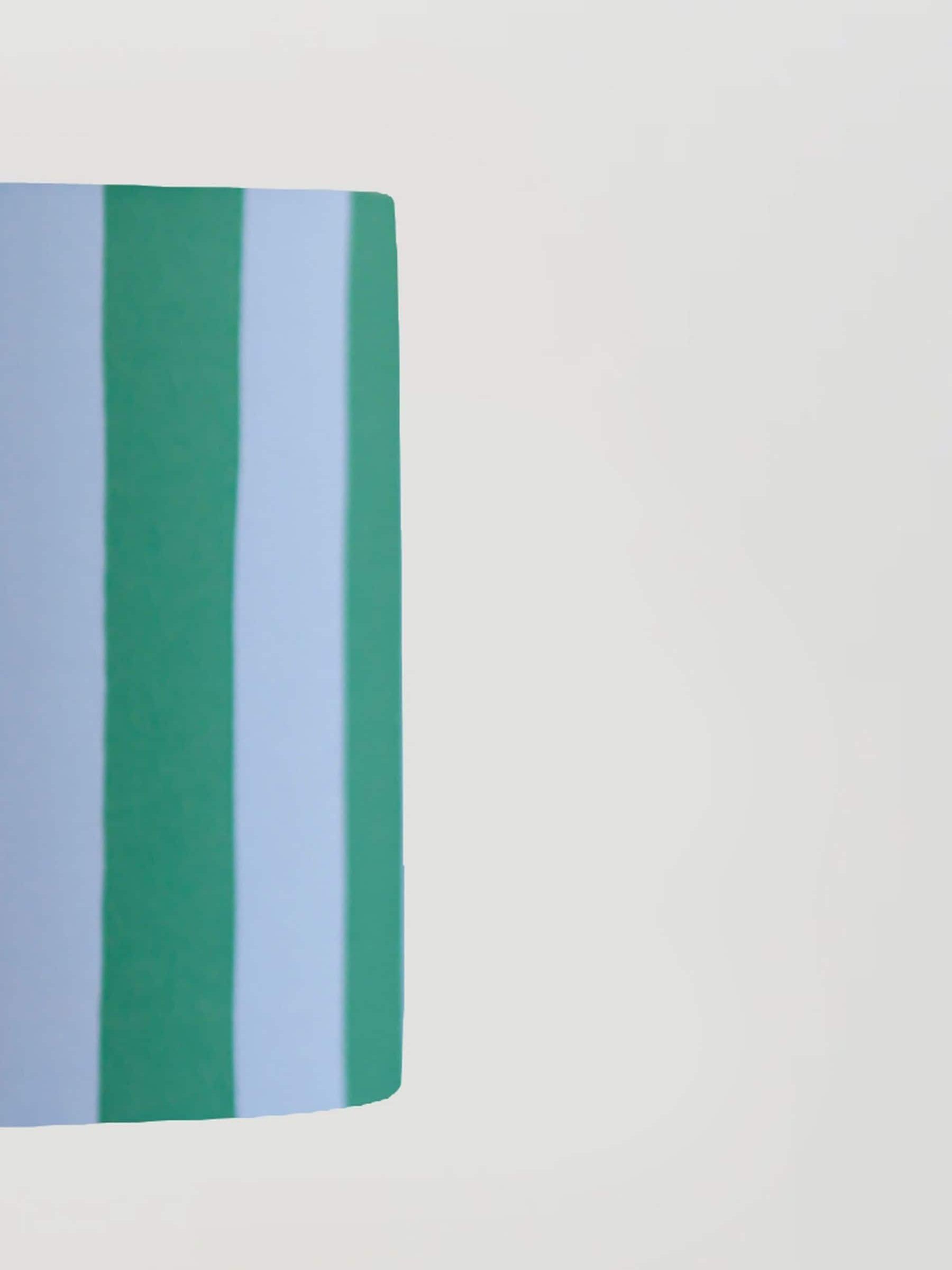 Houseof. Green Small Stripe Print Ceiling Light - Image 4 of 4