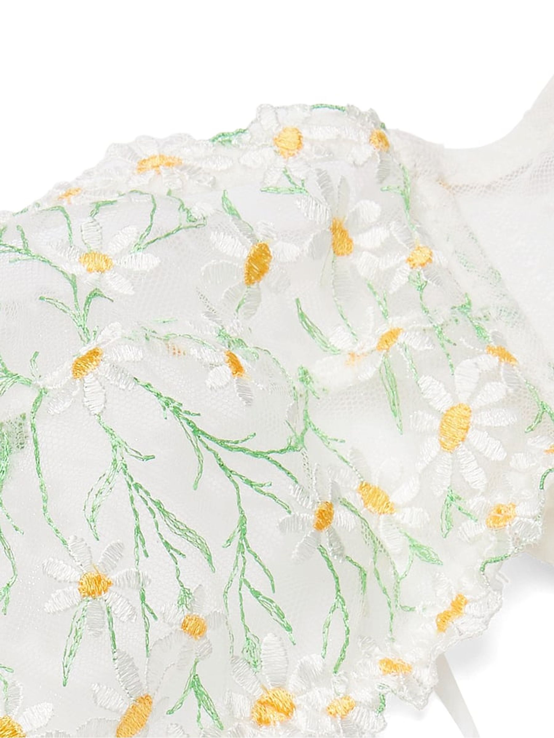 Coconut White Daisy Broderie Halter Bodysuit - Image 4 of 4