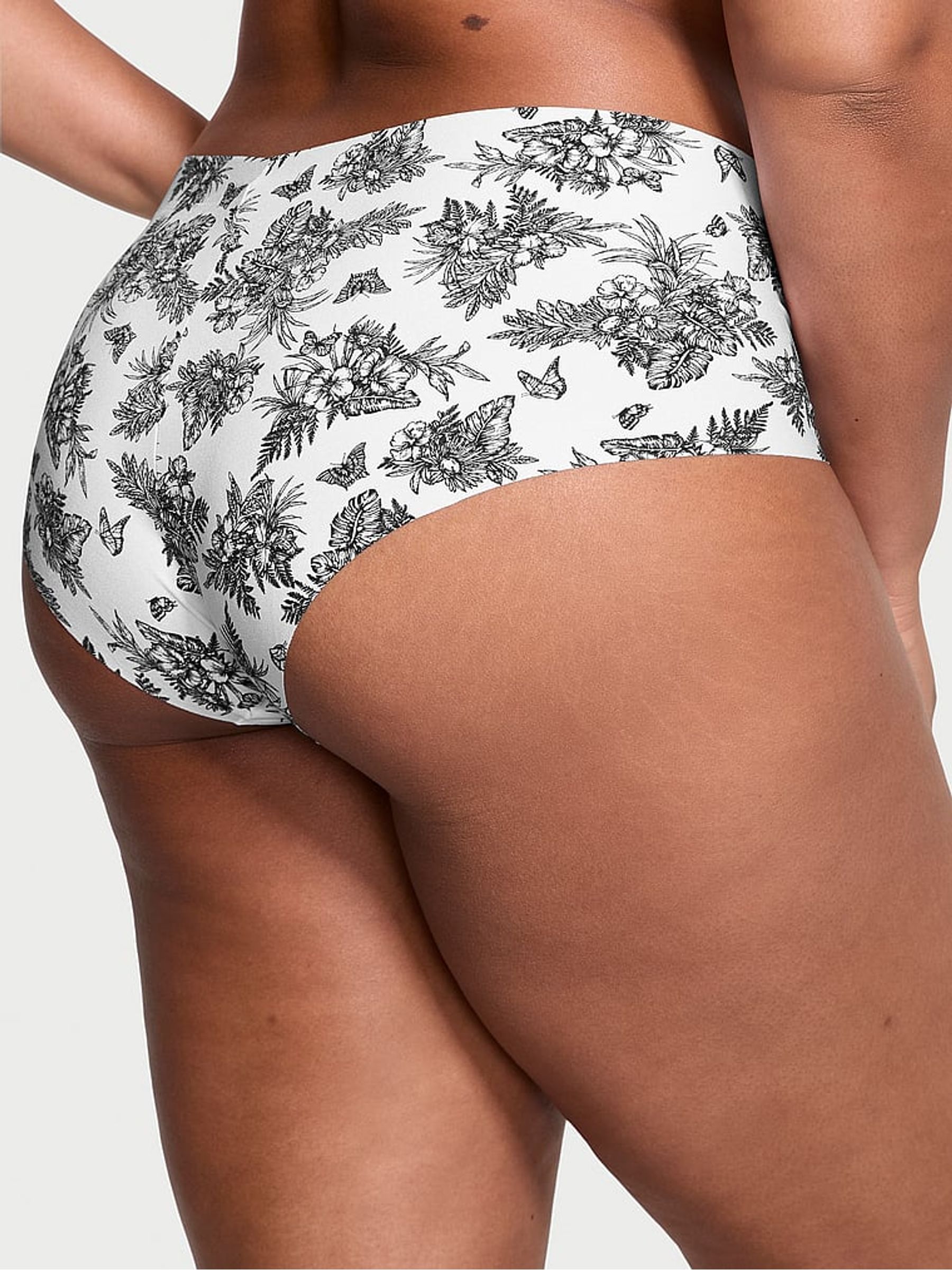 White Tropical Toile Cheeky Knickers - Image 2 of 3