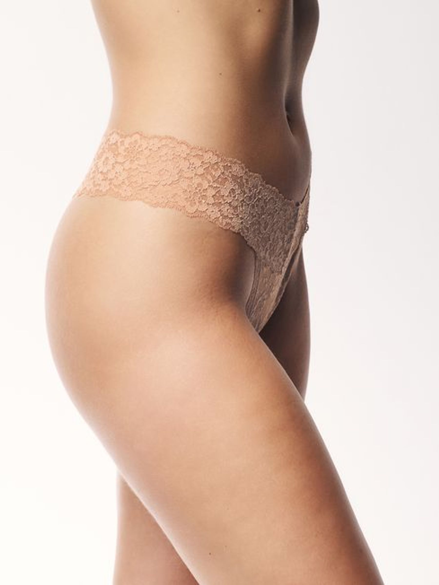 Black/Nude/White Thong 4 Pack Knickers - Image 4 of 5
