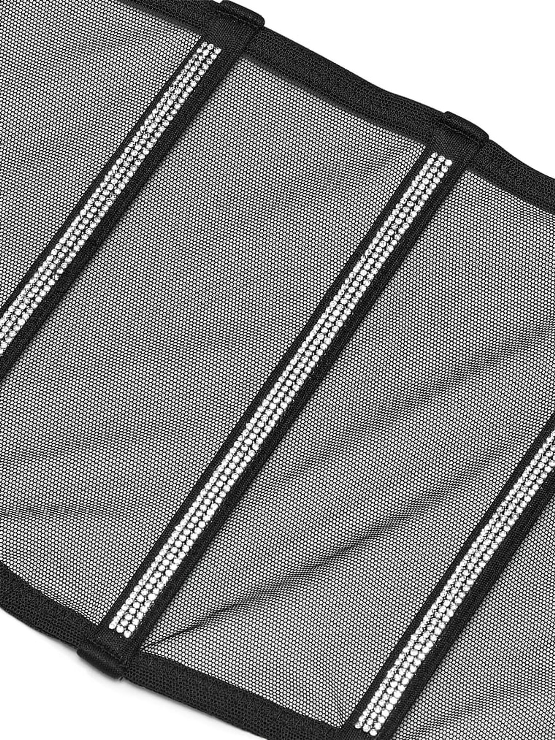 Black Sheer Shine Corset Suspenders - Image 2 of 2