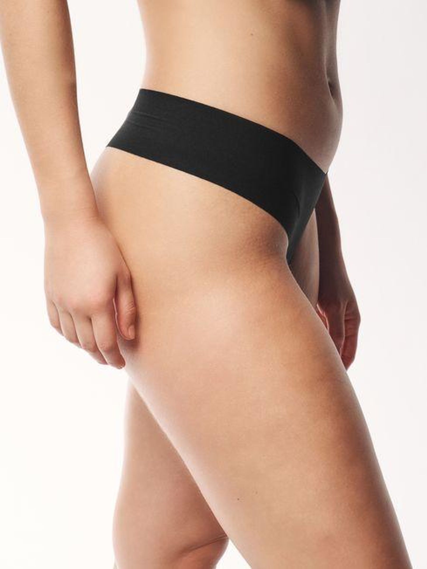 Black Thong 4 Pack Knickers - Image 4 of 5