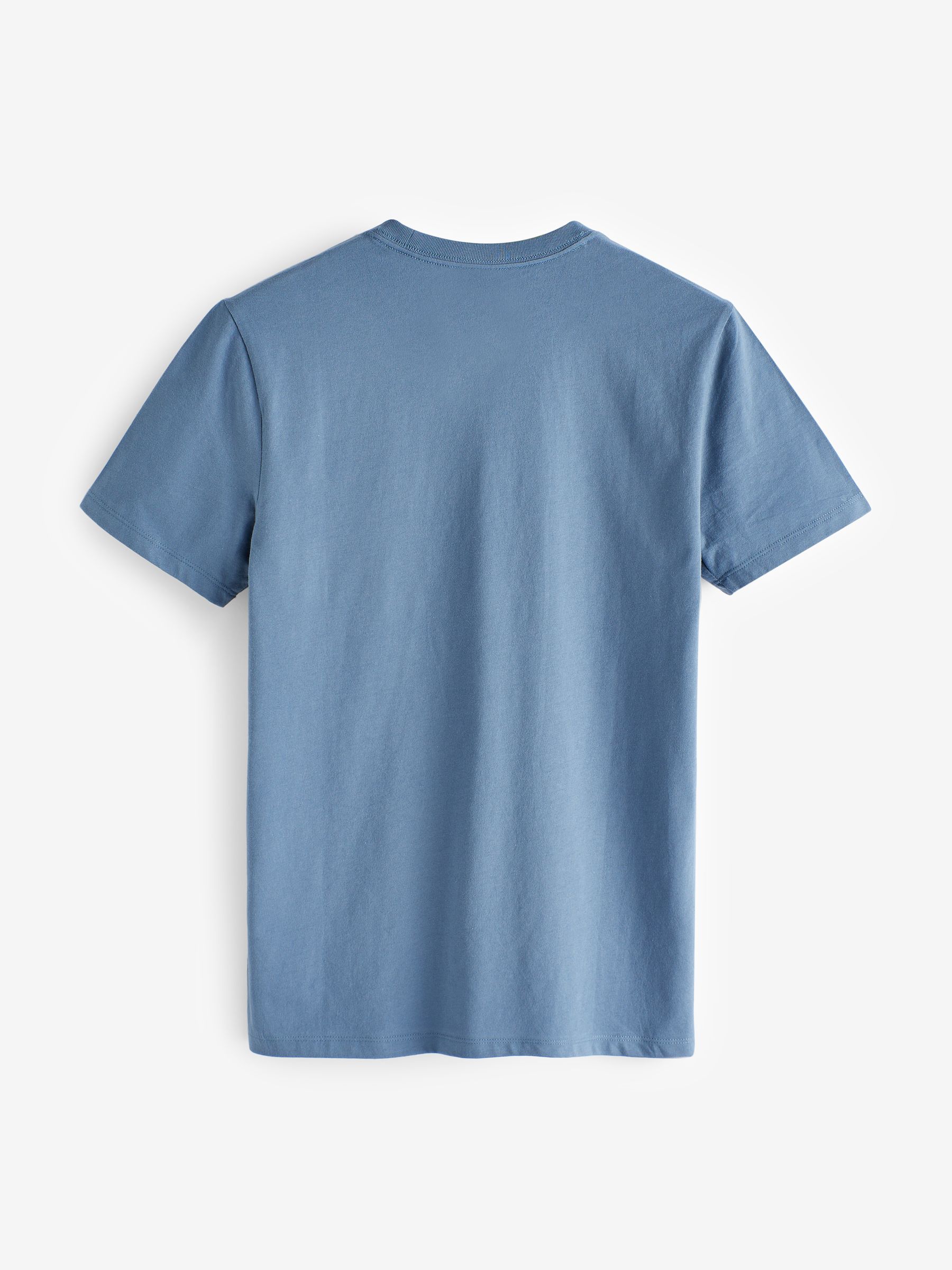 Blue Everyday Logo 100% Cotton Crew Neck Short Sleeve T-Shirt - Image 3 of 4
