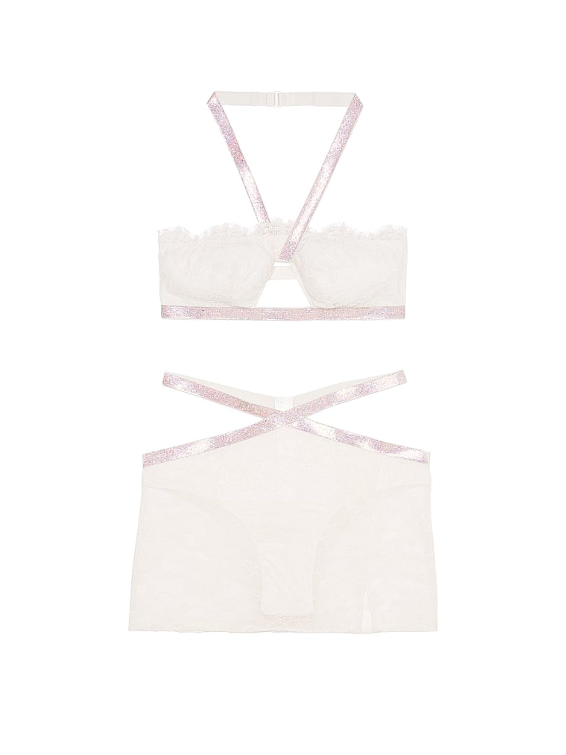 Coconut White Bling Halter Set - Image 3 of 3