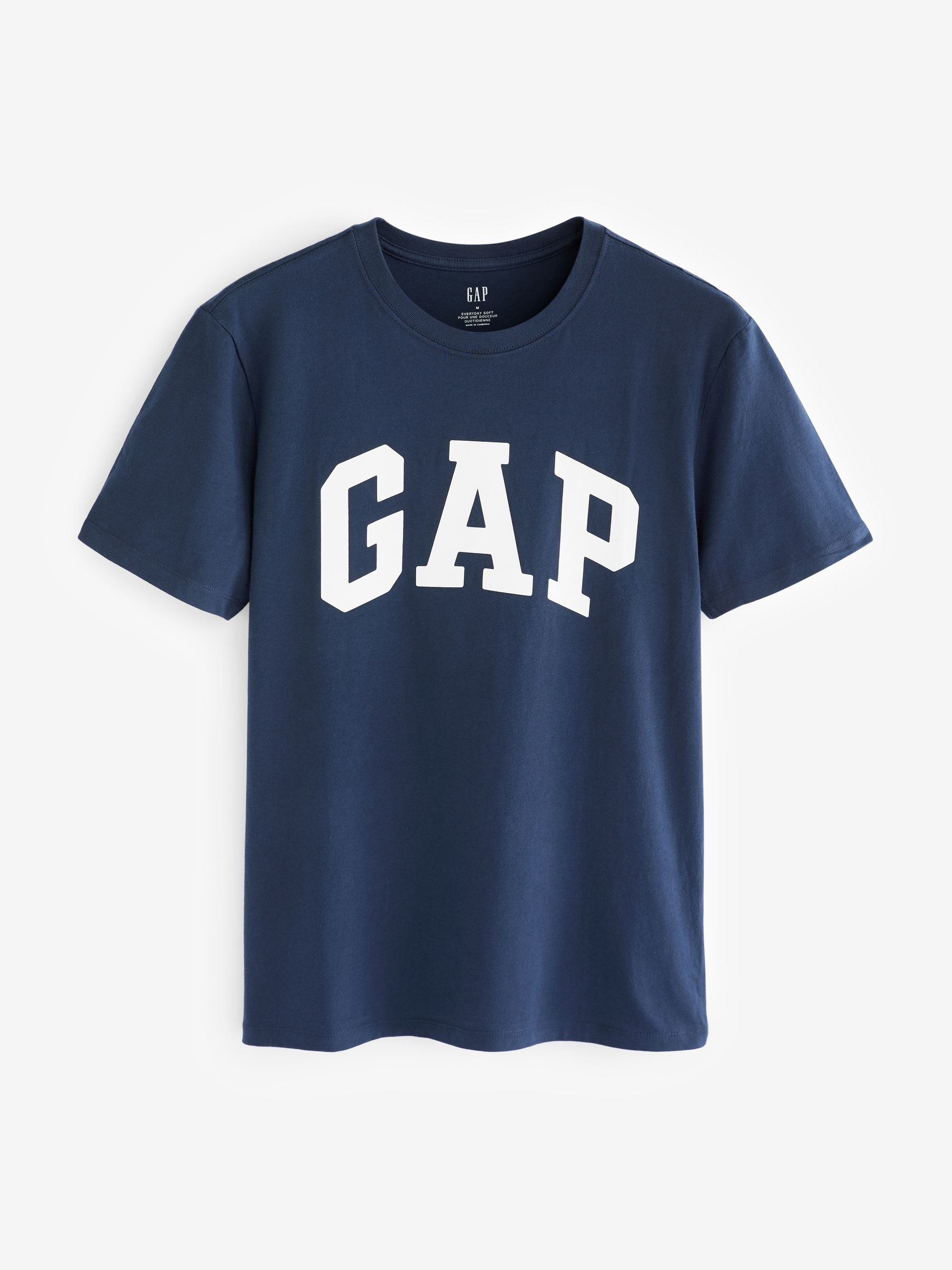 Navy Blue Everyday Logo 100% Cotton Crew Neck Short Sleeve T-Shirt - Image 4 of 6