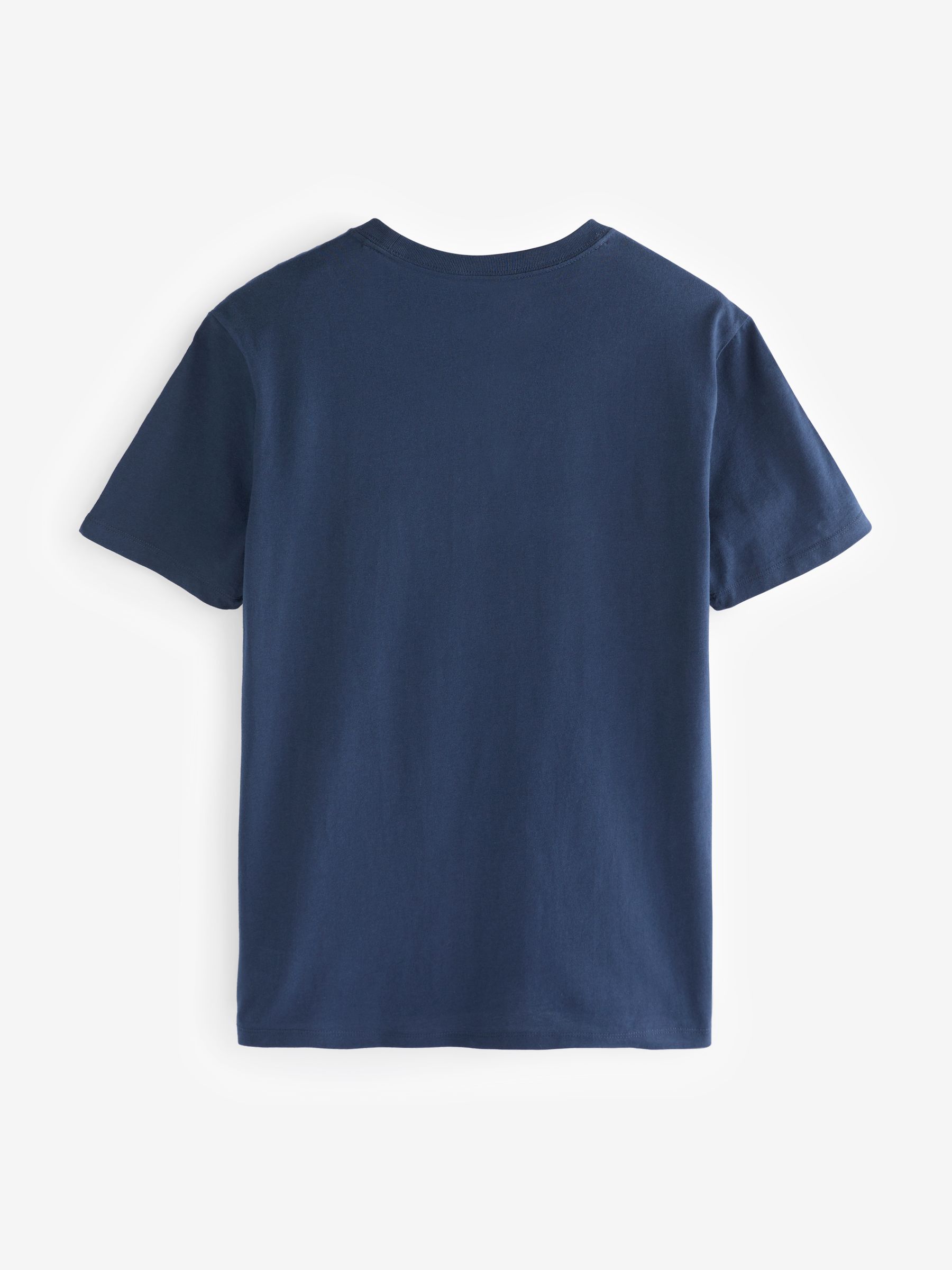 Navy Blue Everyday Logo 100% Cotton Crew Neck Short Sleeve T-Shirt - Image 5 of 6