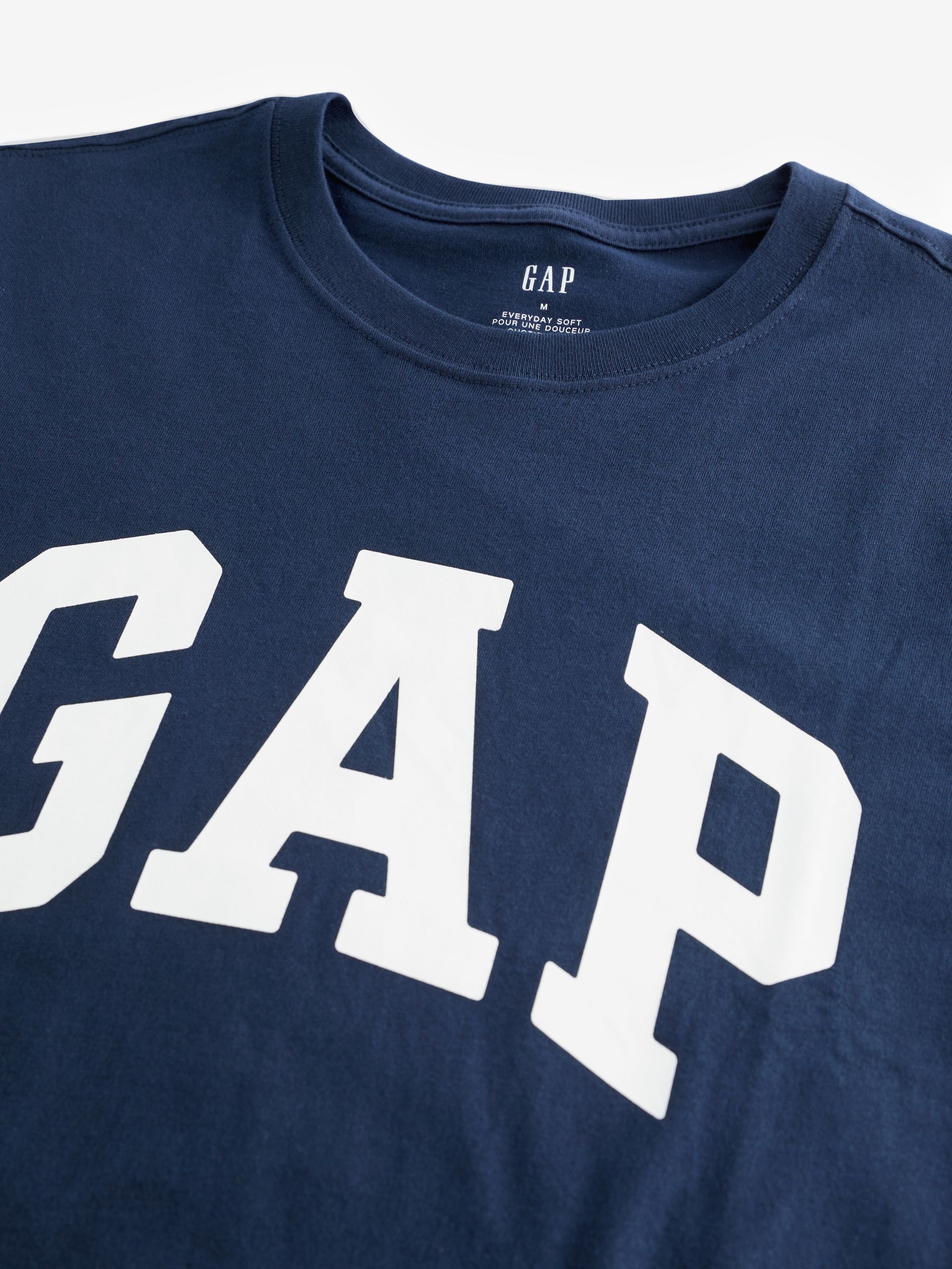 Navy Blue Everyday Logo 100% Cotton Crew Neck Short Sleeve T-Shirt - Image 6 of 6