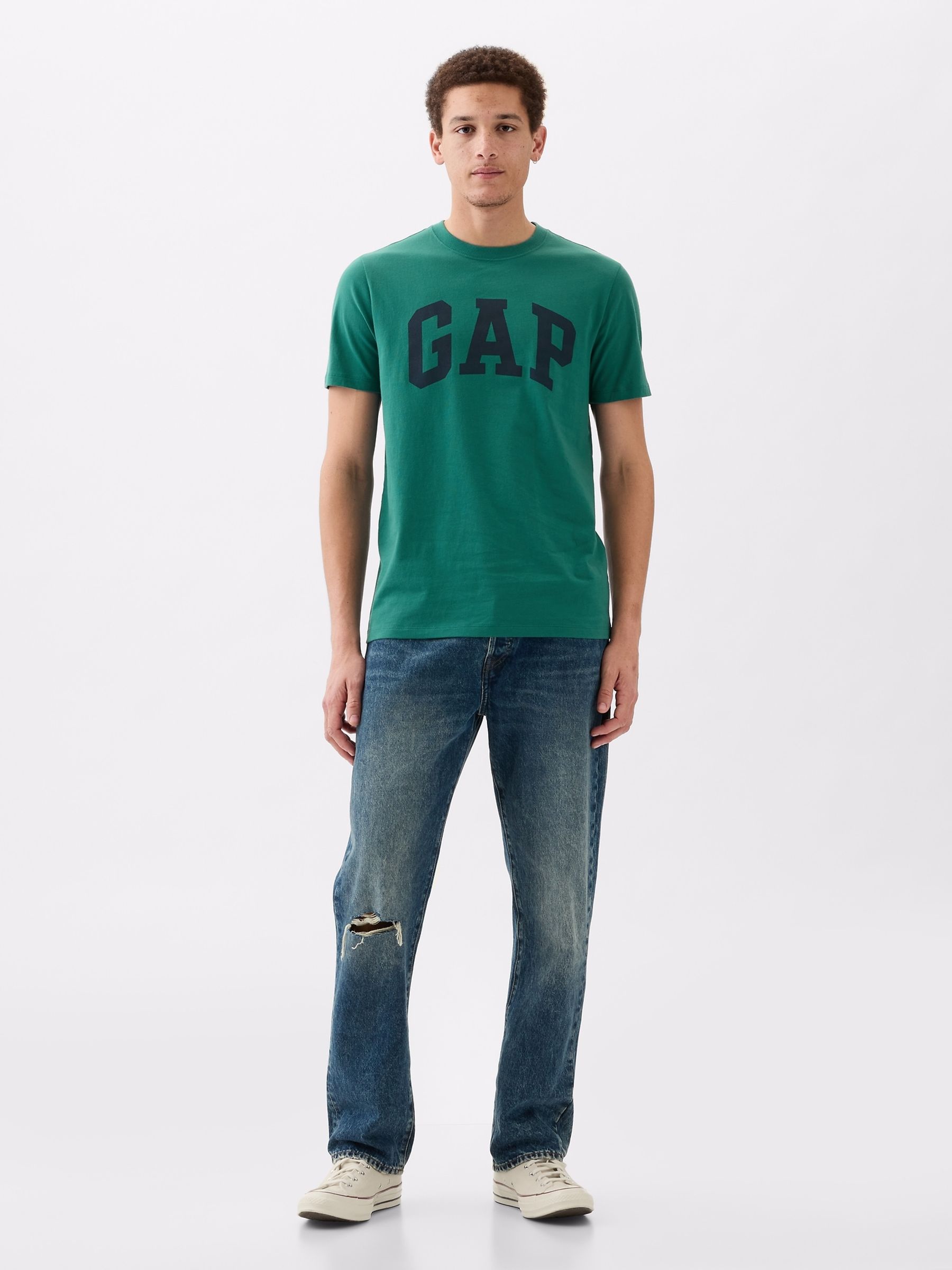 Green Everyday Soft Logo Short Sleeve Crew Neck T-Shirt - Image 1 of 4