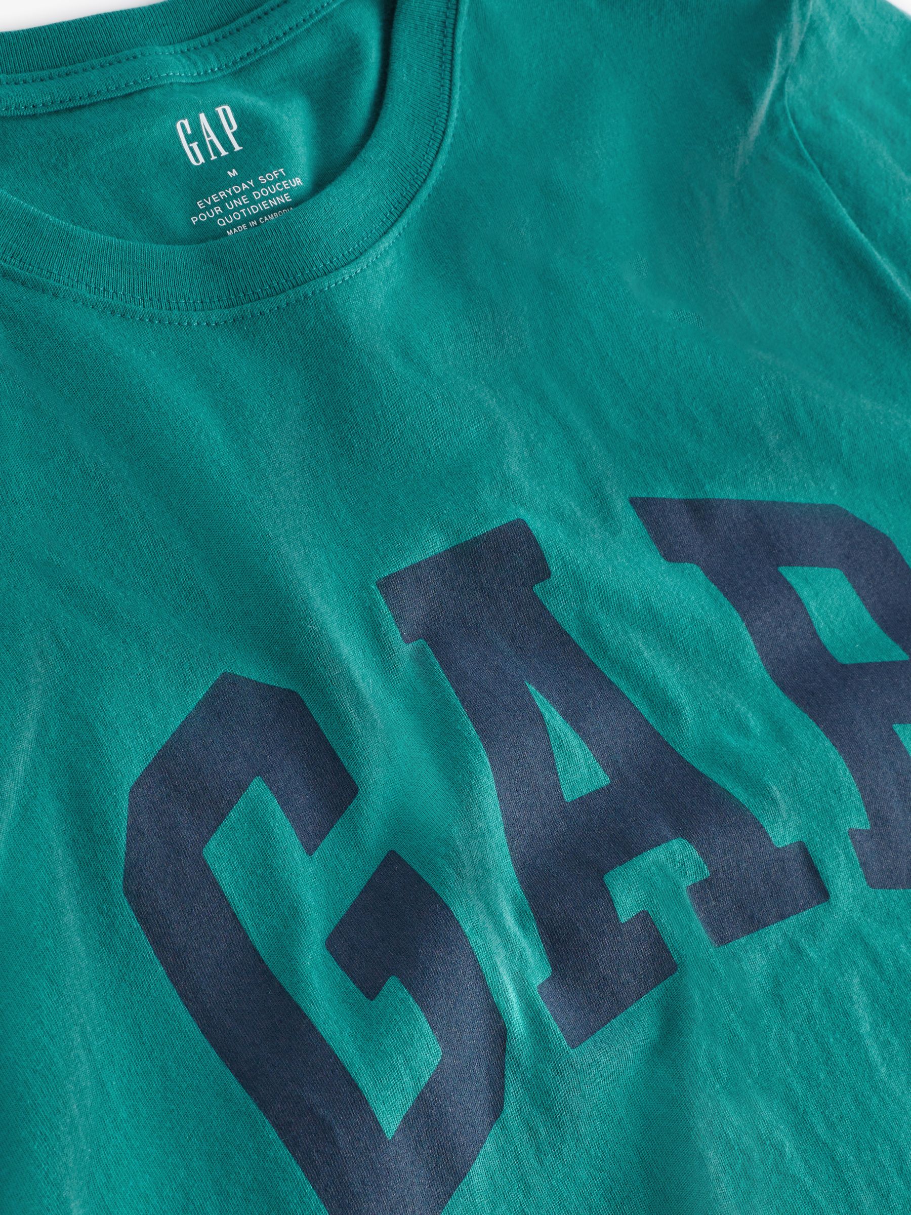 Green Everyday Soft Logo Short Sleeve Crew Neck T-Shirt - Image 4 of 4