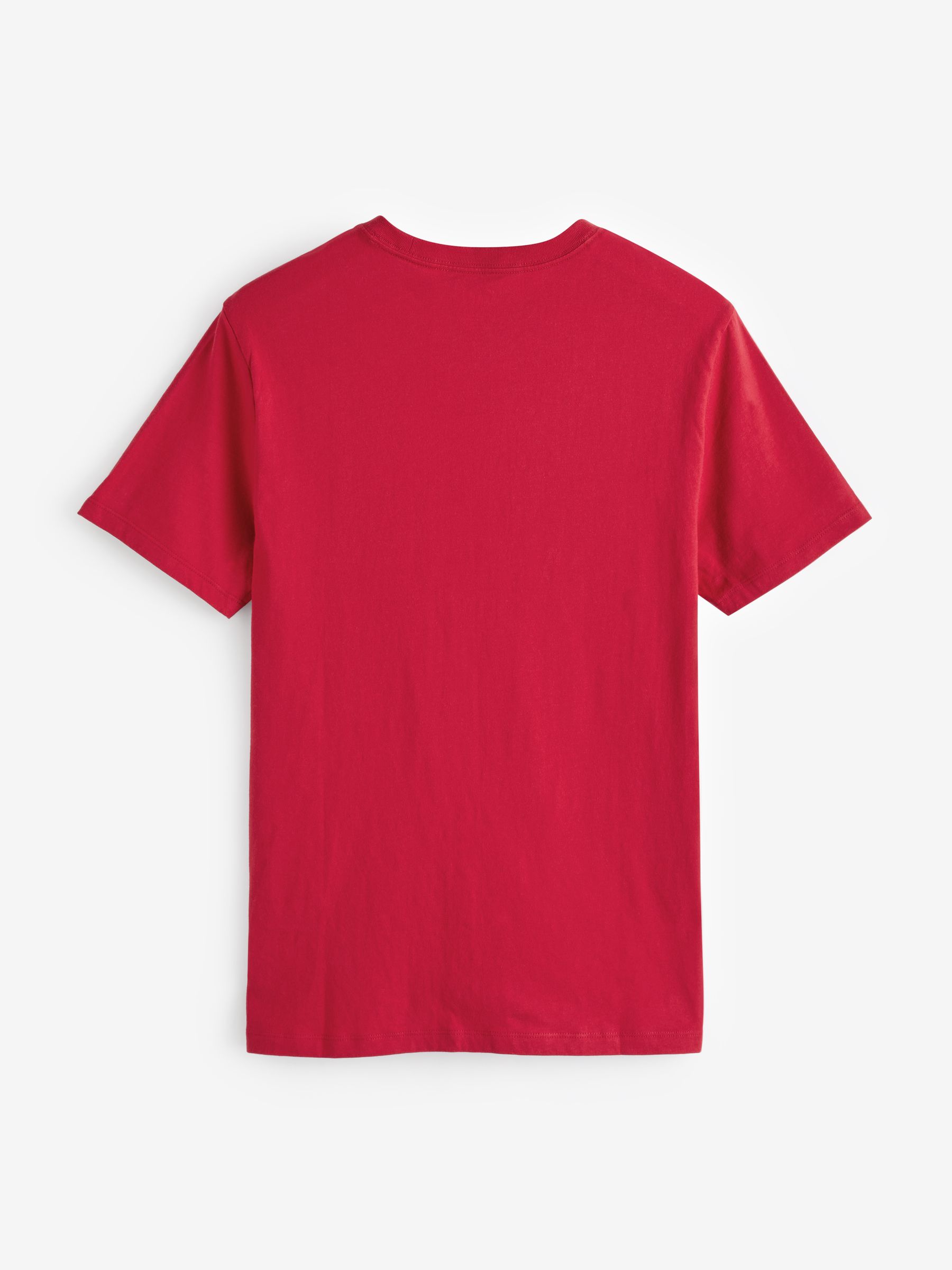 Red Everyday Logo 100% Cotton Crew Neck Short Sleeve T-Shirt - Image 3 of 4