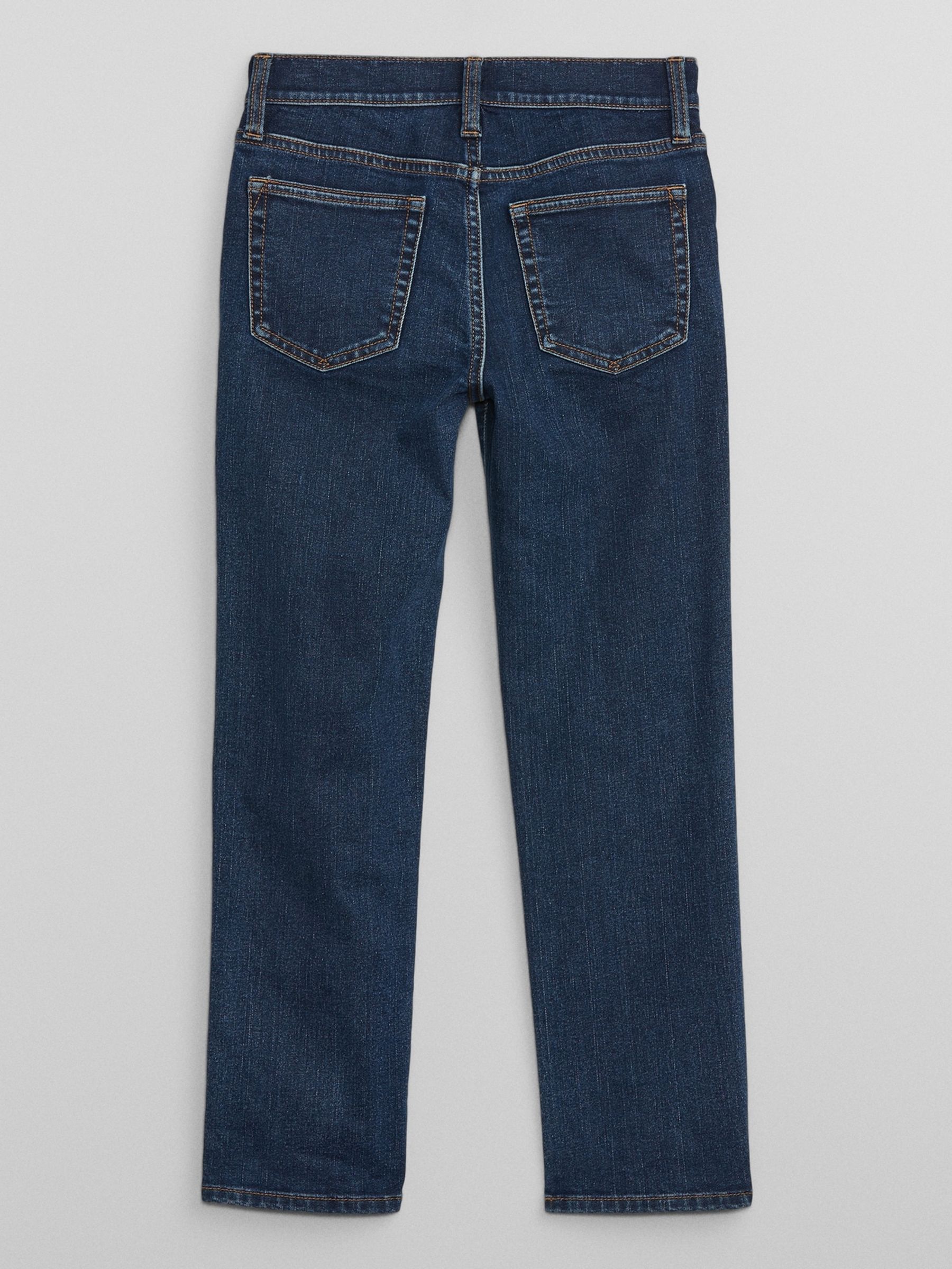 Blue Dark Wash Straight Jeans (5-13yrs) - Image 2 of 3