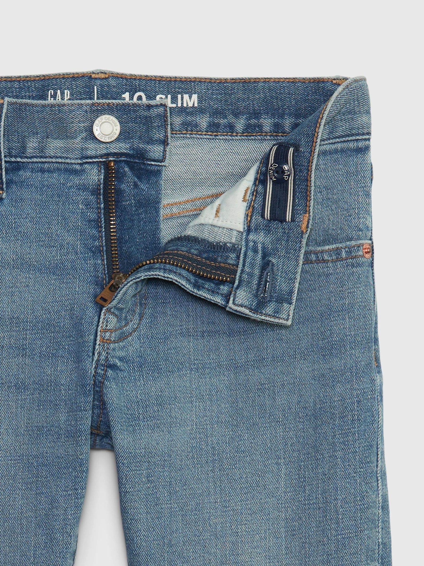 Light Wash Blue Slim Fit Jeans (5-13yrs) - Image 5 of 6